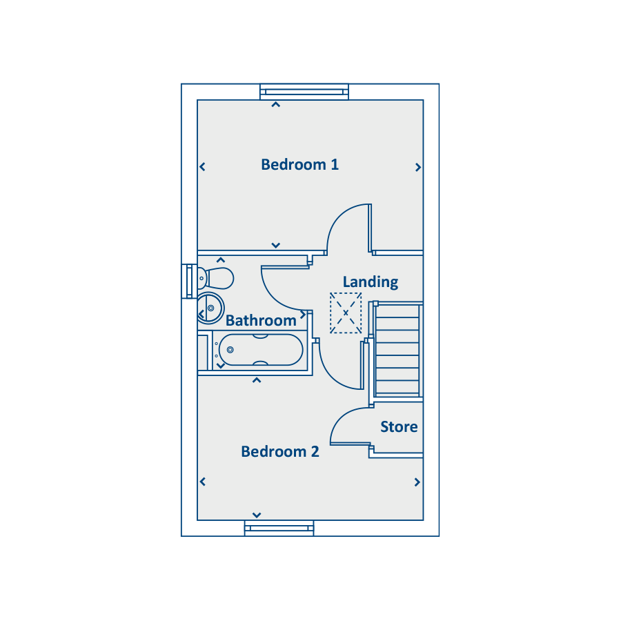 New home, 2 bed property for sale in "Halstead" at Kingsgate