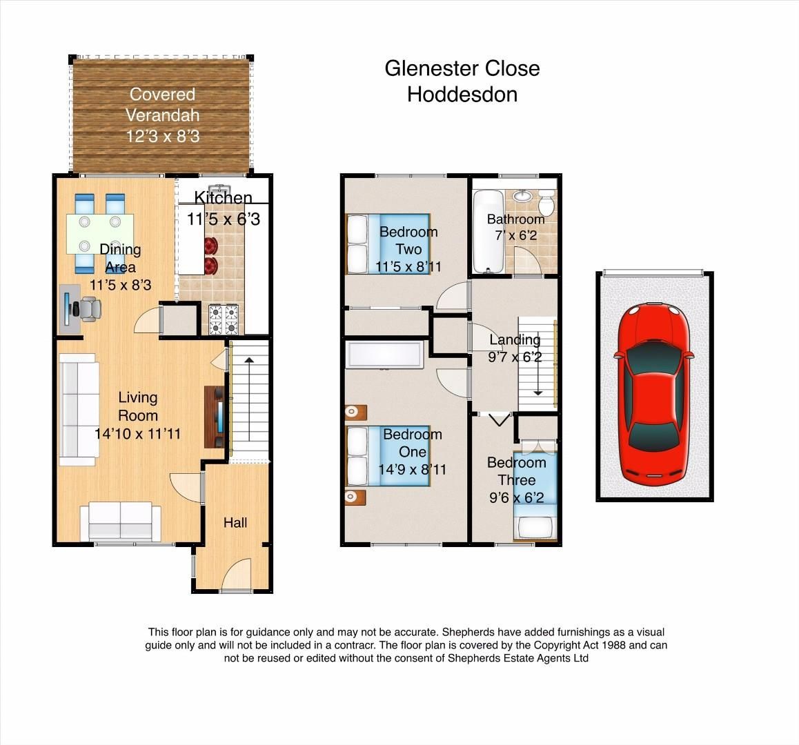 3 bed terraced house for sale in Glenester Close, Hoddesdon EN11 Zoopla