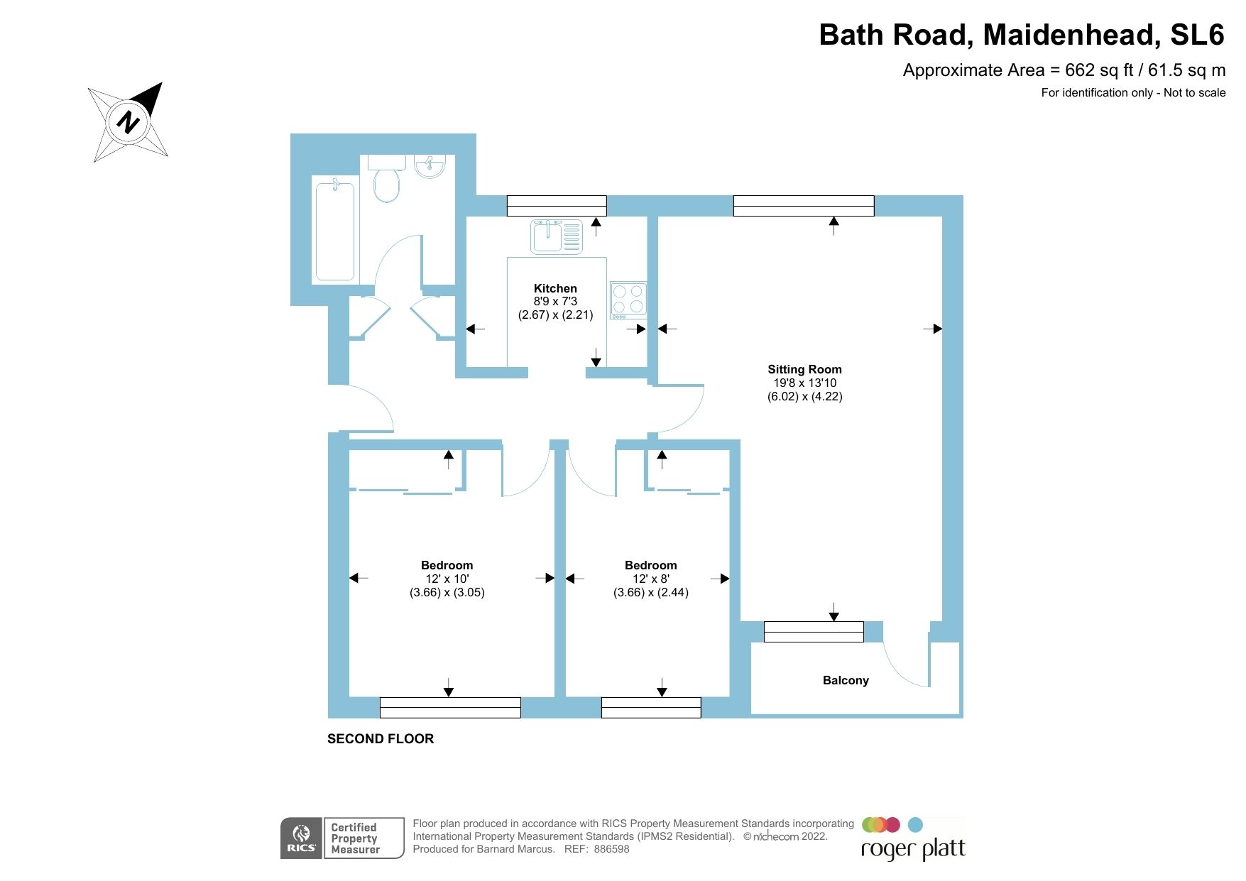 2 bed flat for sale in Bath Road, Maidenhead SL6 Zoopla