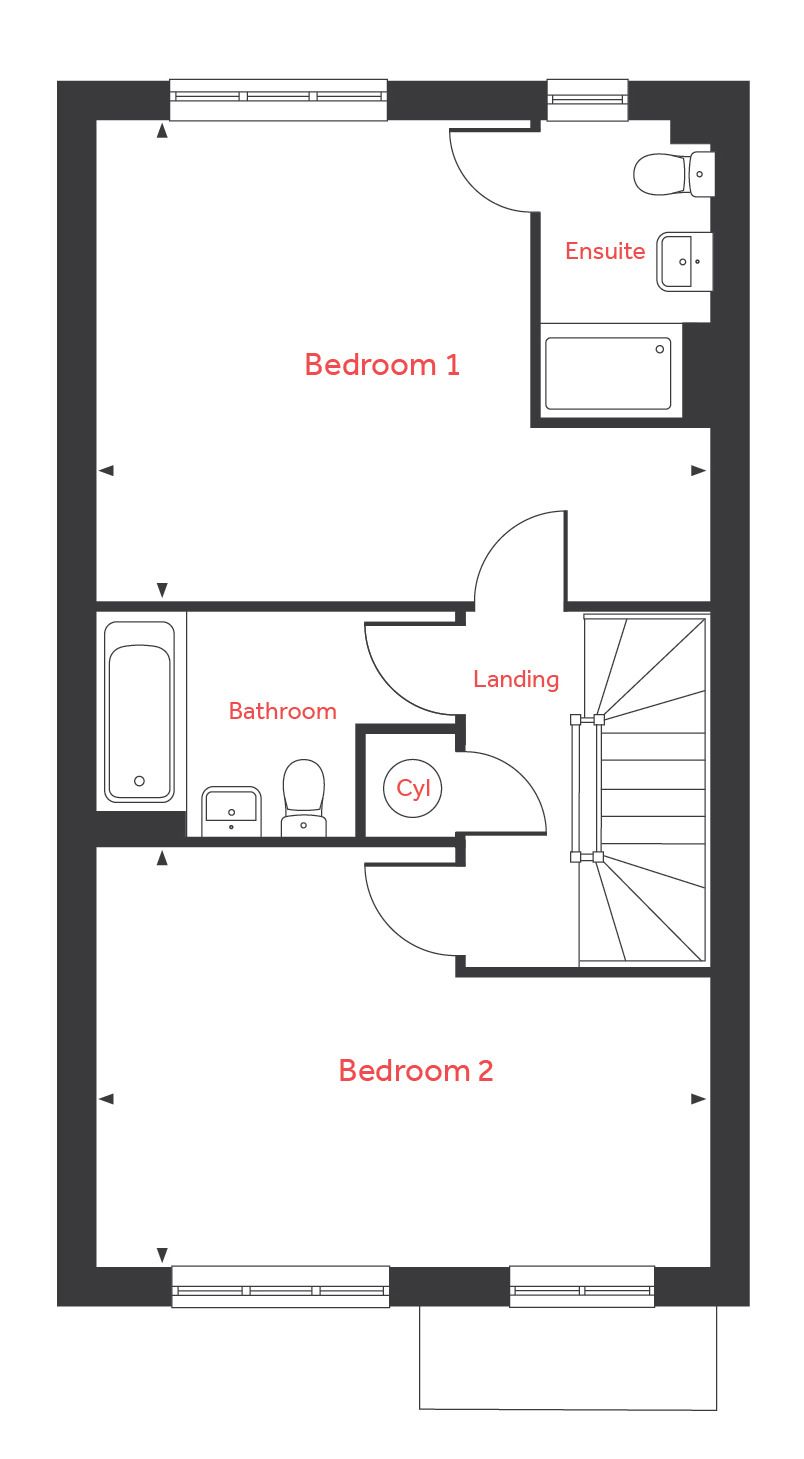 New home, 4 bed semidetached house for sale in "The Foxglove" at Old