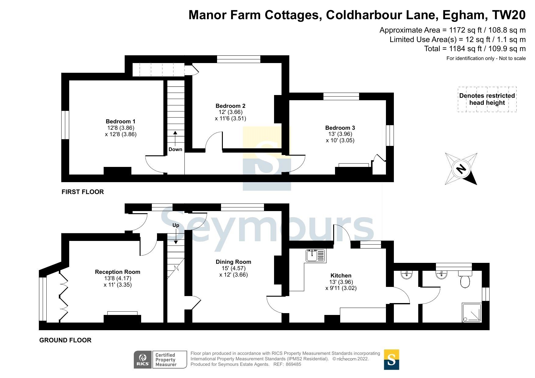 3 bed semidetached house for sale in Coldharbour Lane, Thorpe, Egham