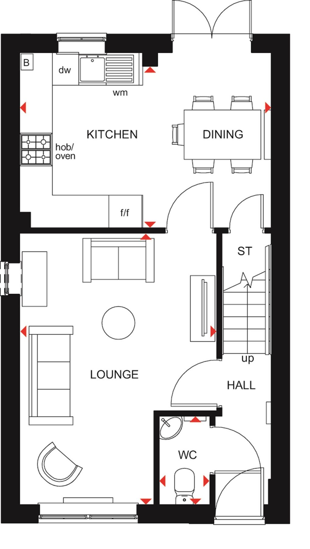 New home, 3 bed semidetached house for sale in "Maidstone" at Dymchurch Road, Hythe CT21 Zoopla