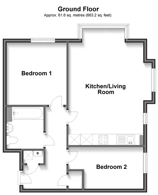 2 bed flat for sale in Rapley Rise, Southwater, Horsham, West Sussex
