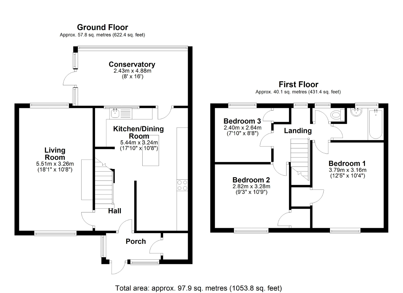 3 bed terraced house for sale in Corsham Road, Lacock, Chippenham