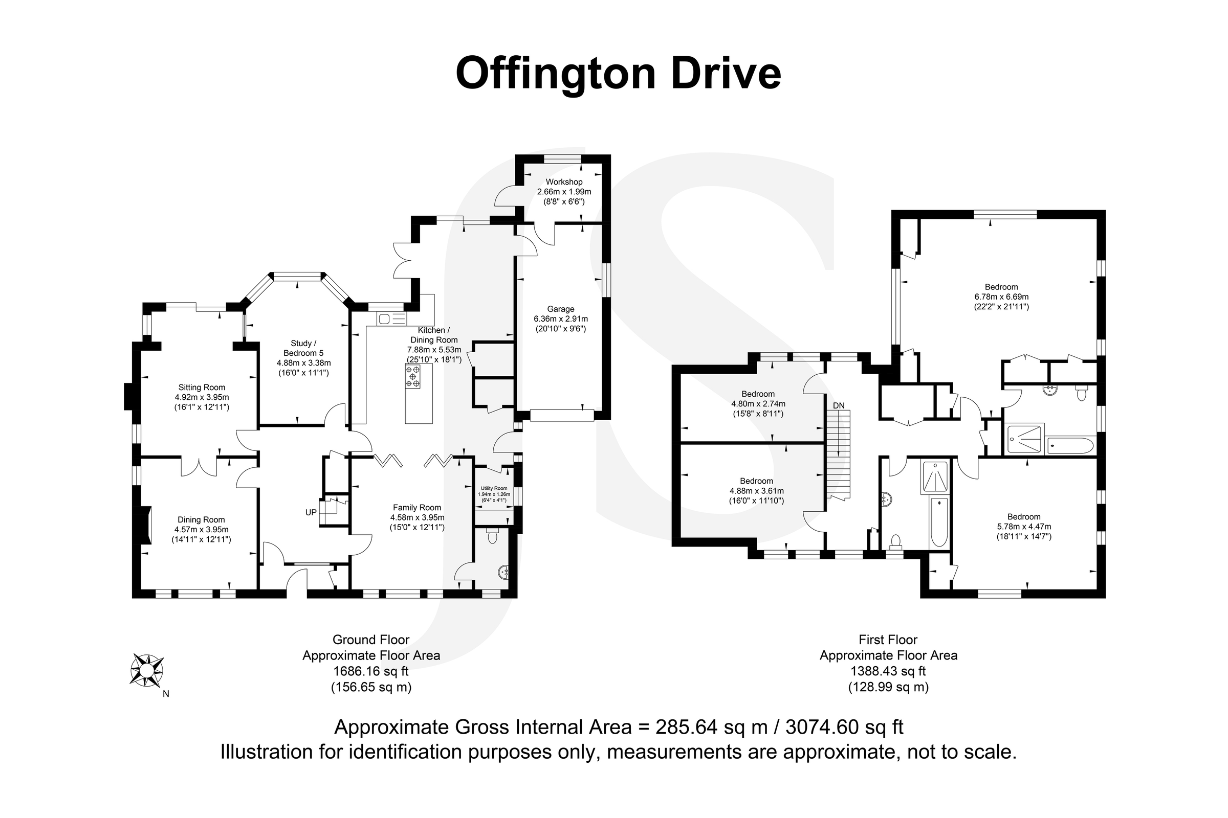 5 bed detached house for sale in Offington Drive, Worthing, West Sussex