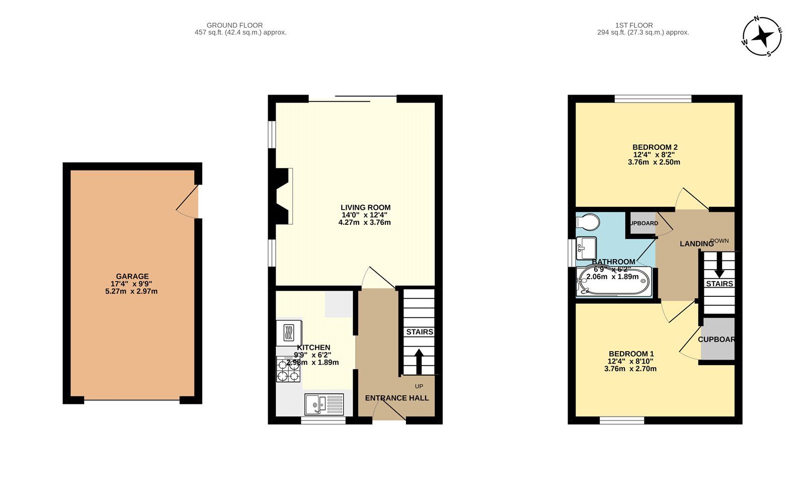 2 bed semidetached house for sale in Kiln Way, Paddock Wood, Tonbridge