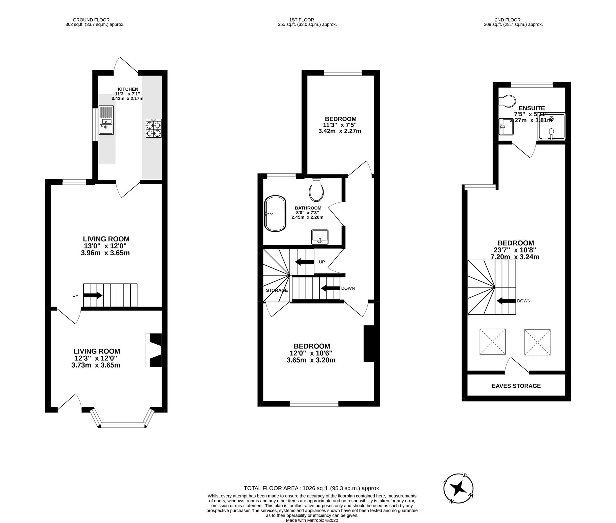 3 bed terraced house for sale in Castle Road, St. Albans, Hertfordshire