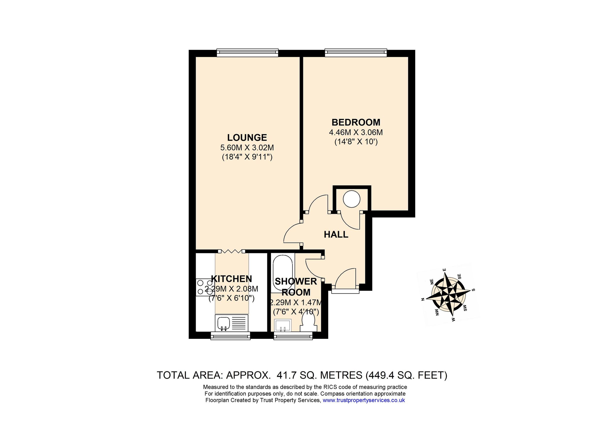 1 bed flat for sale in Adur Valley Court, Towers Road, Upper Beeding