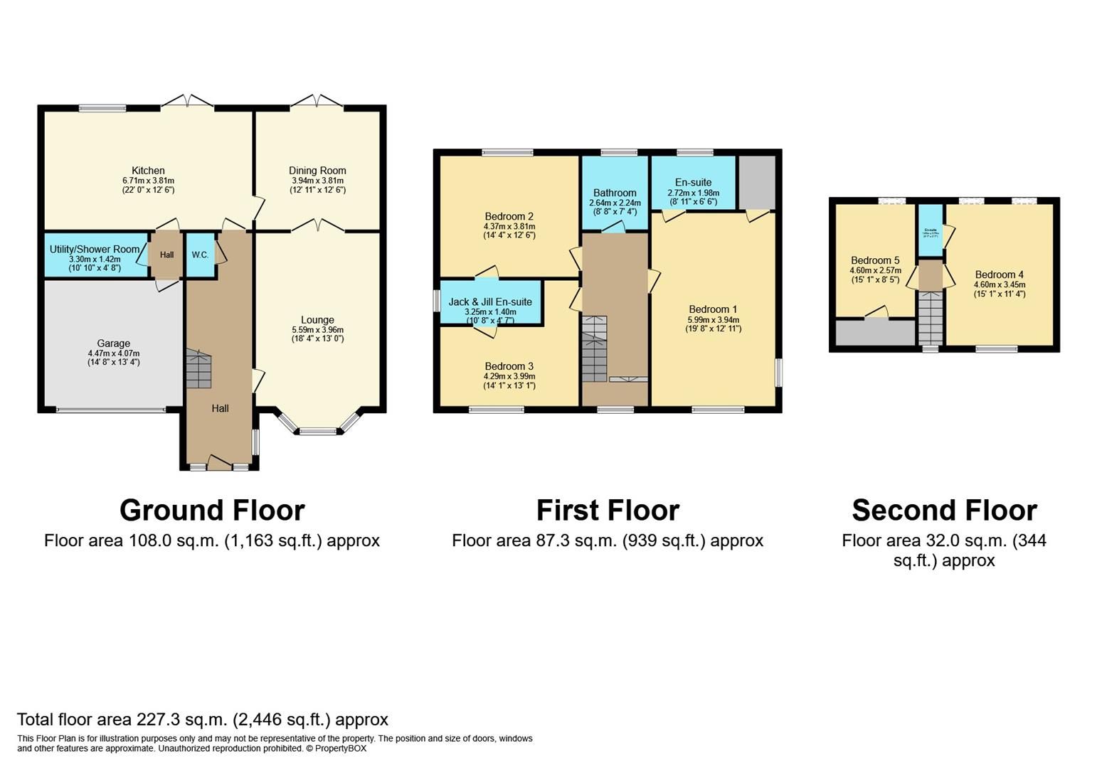 5 bed detached house for sale in Bluebell House, Cheddleton Road, Leek