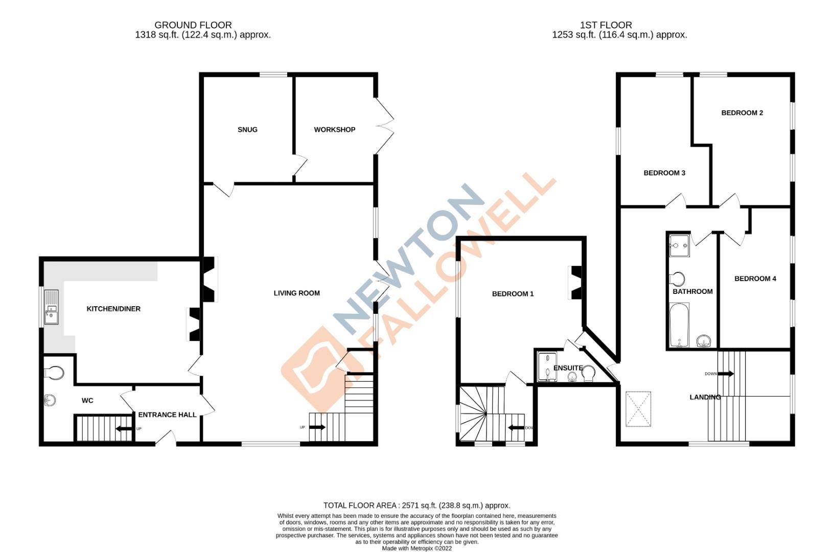 4 bed detached house for sale in Coronation Road, Corby Glen, Grantham