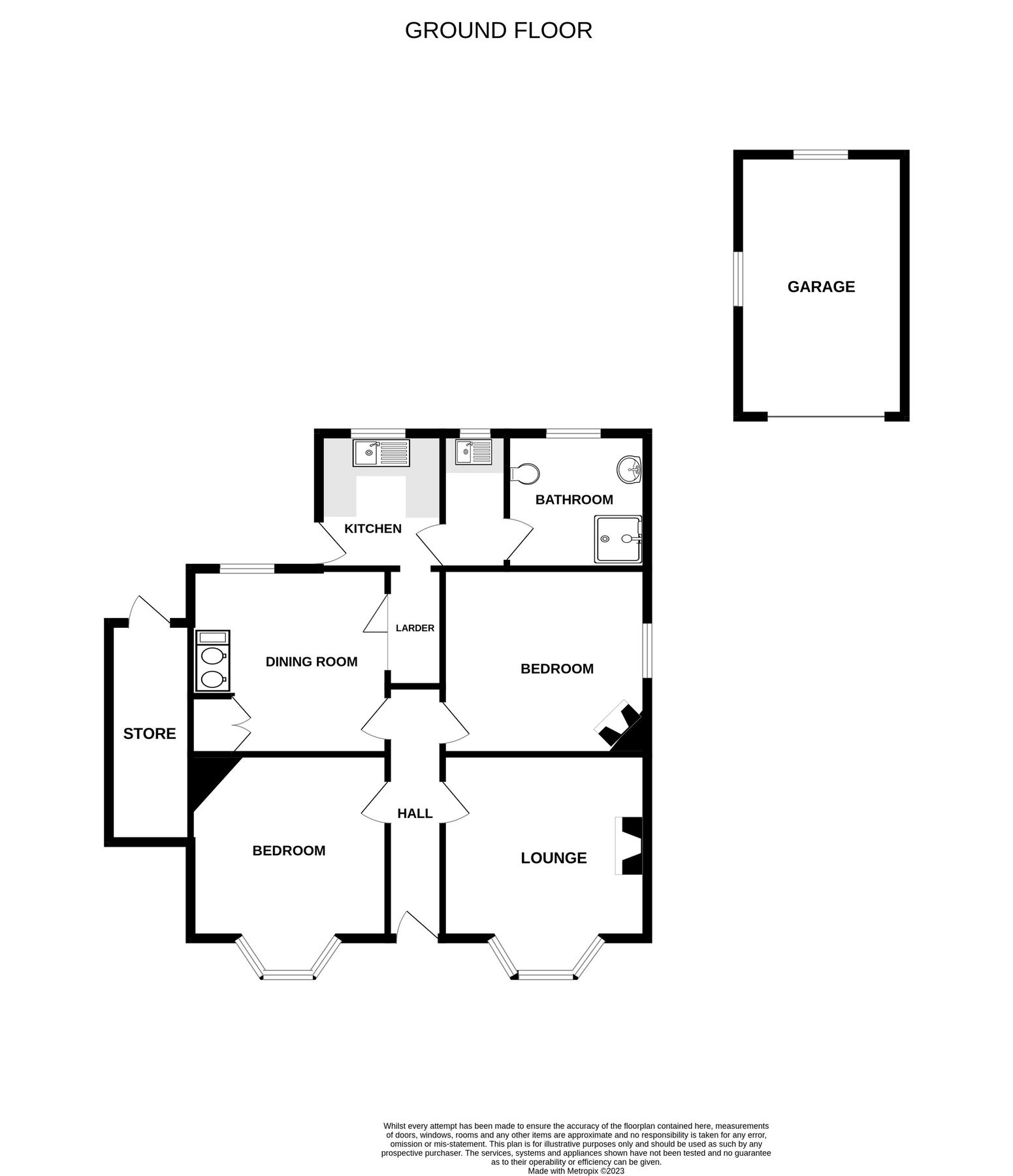 2 bed detached bungalow for sale in Whitemoor, Nanpean, St. Austell