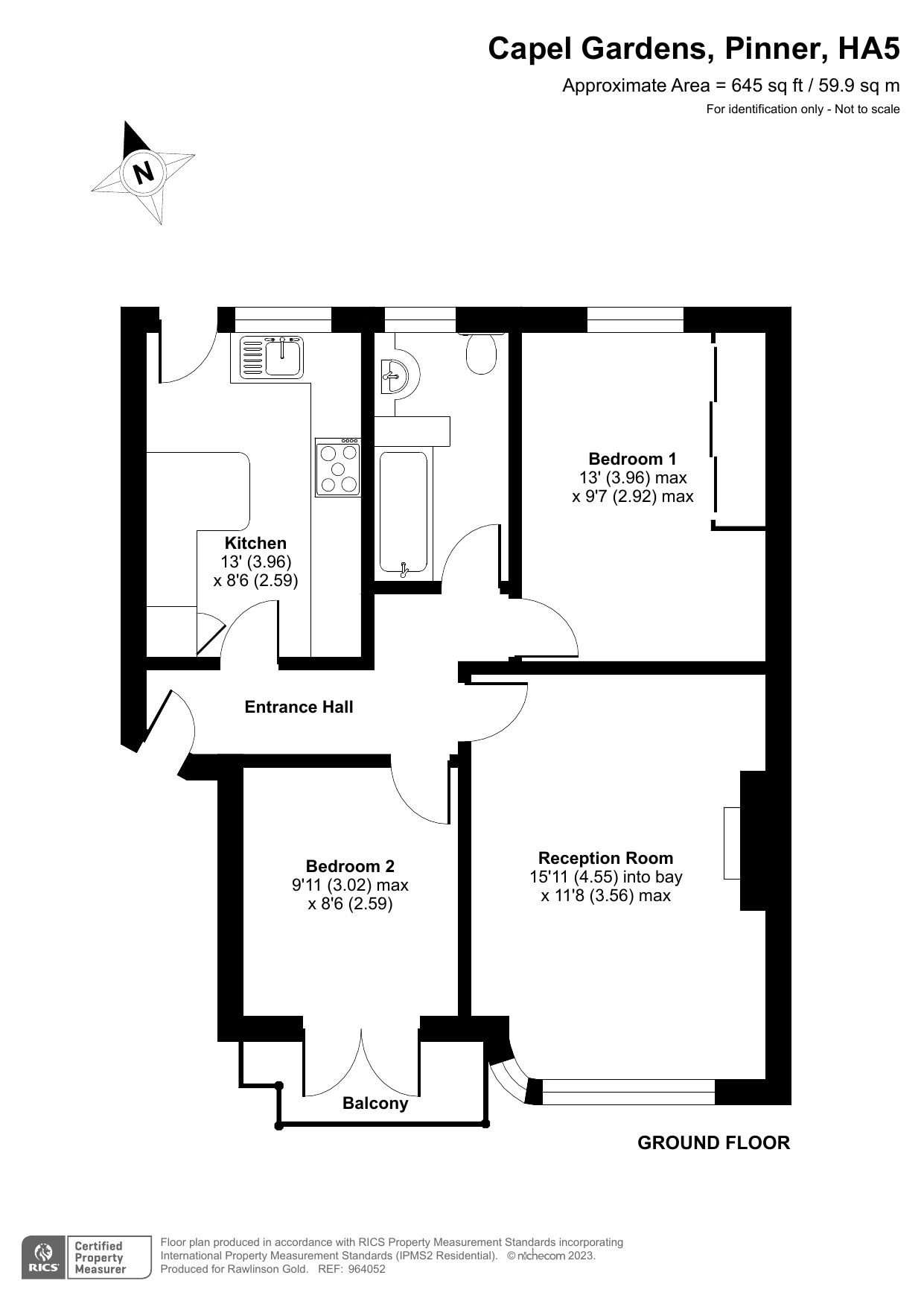 2 bed flat for sale in Capel Gardens, Pinner, Pinner HA5 Zoopla
