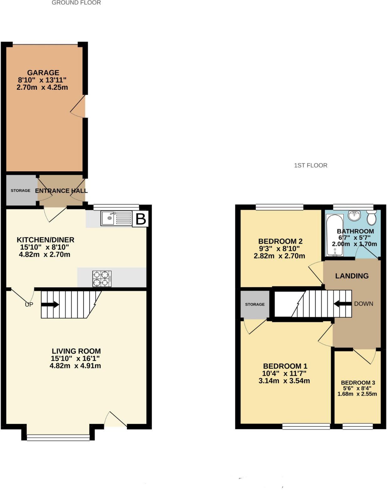 3 bed end terrace house to rent in Commercial Street, Rothwell, Leeds