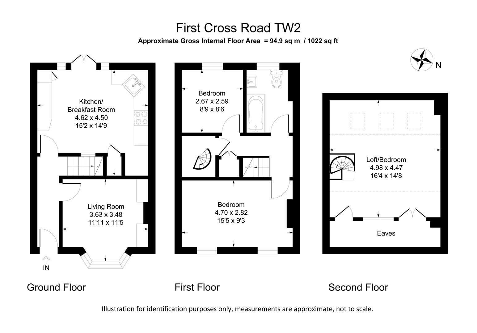 3 bed end terrace house for sale in First Cross Road, Twickenham TW2