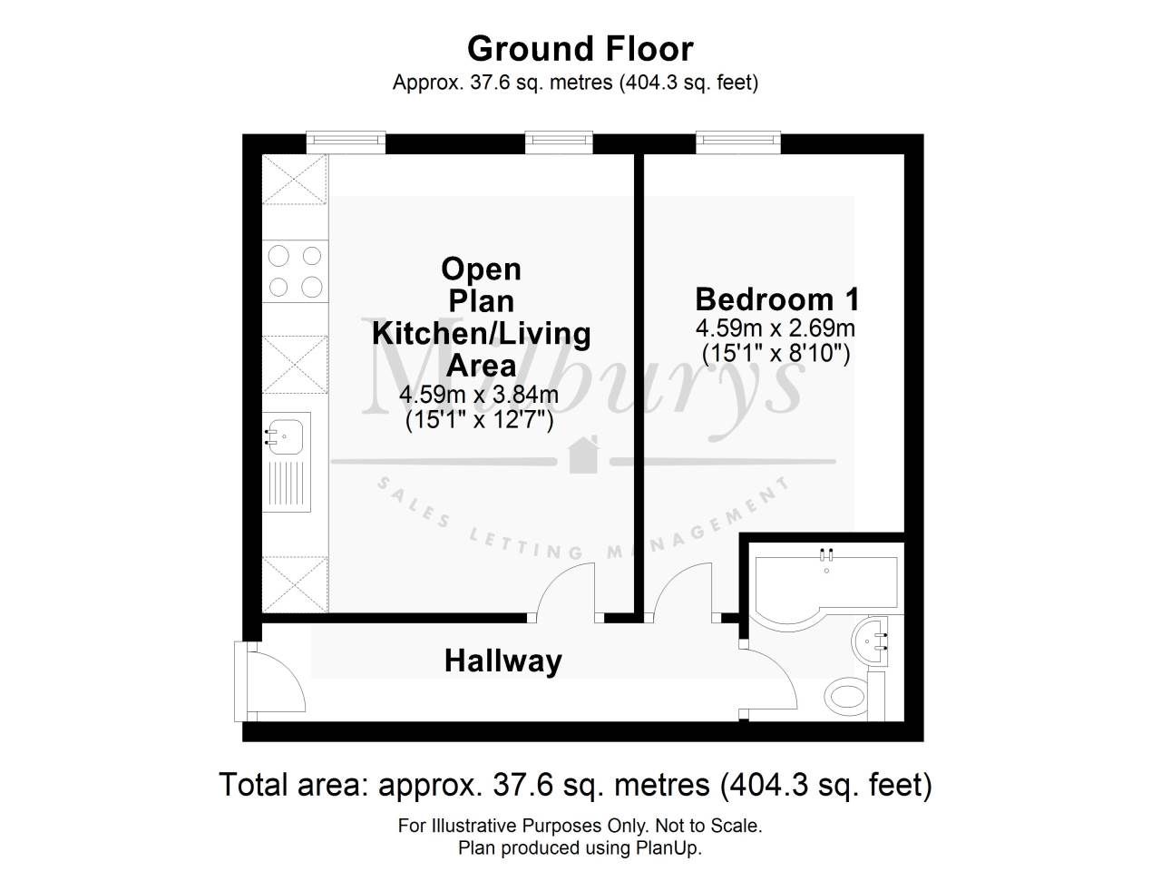 1 bed flat to rent in Midland Way, Thornbury, South Gloucestershire