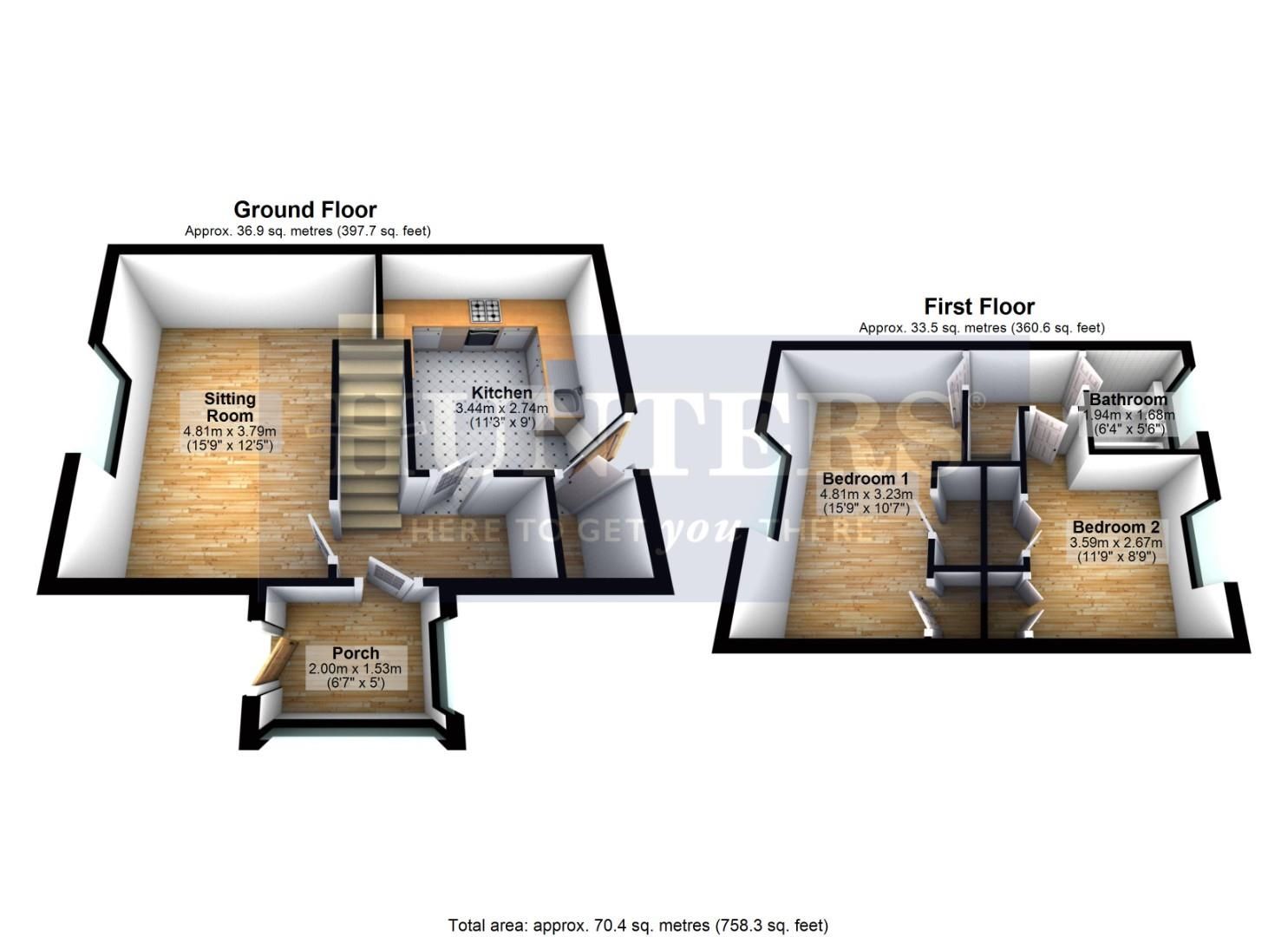 2 bed end terrace house for sale in Rushy, Longwell Green, Bristol BS30