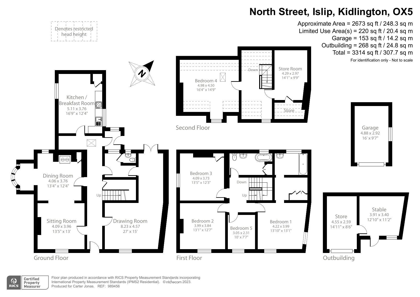 5 bed detached house for sale in North Street, Islip, Kidlington