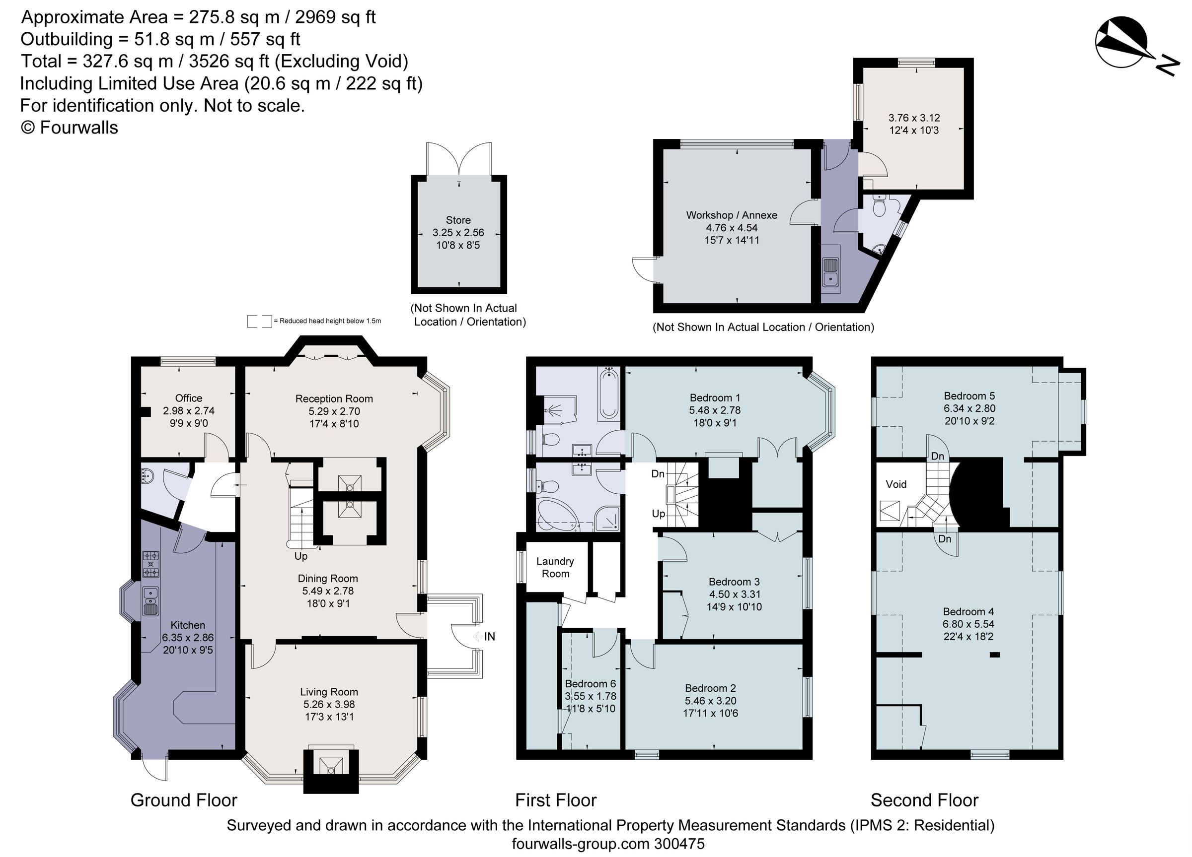 6 bed semidetached house for sale in The Street, Betchworth, Surrey
