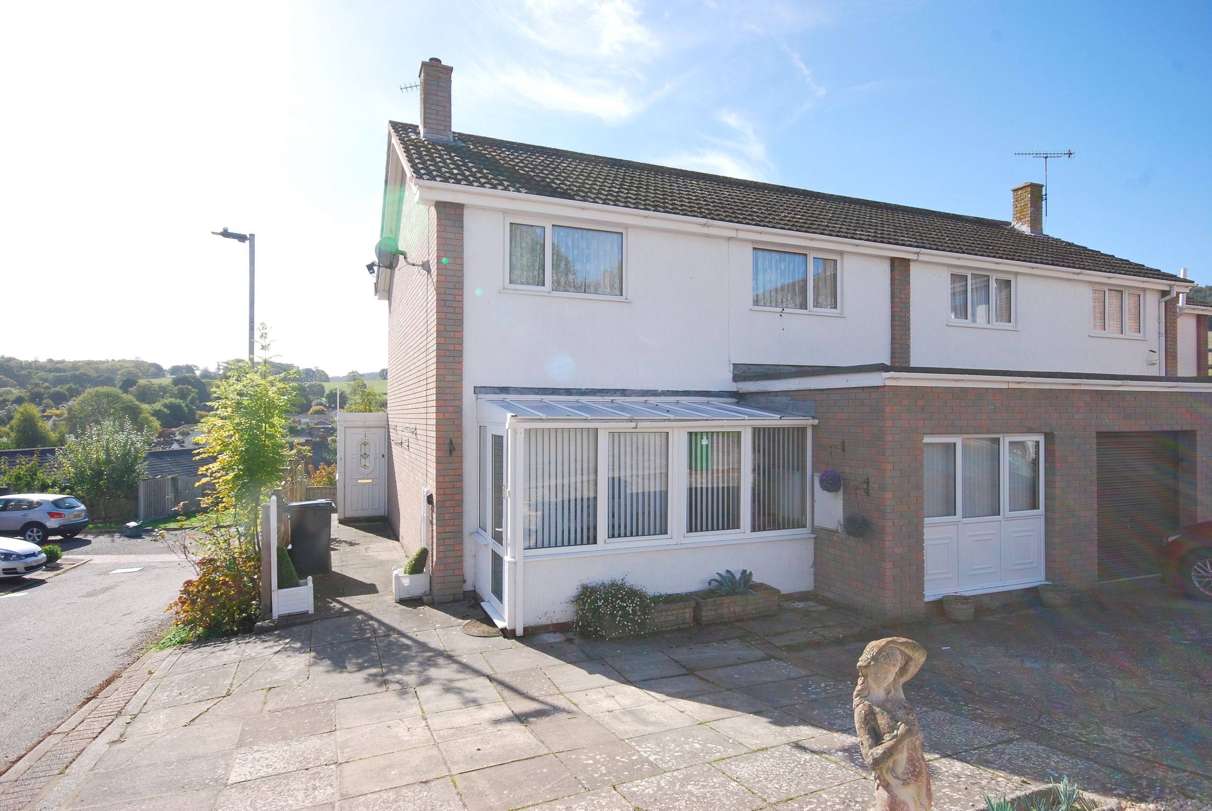 3 bed semidetached house for sale in Moor View Close, Sidmouth EX10