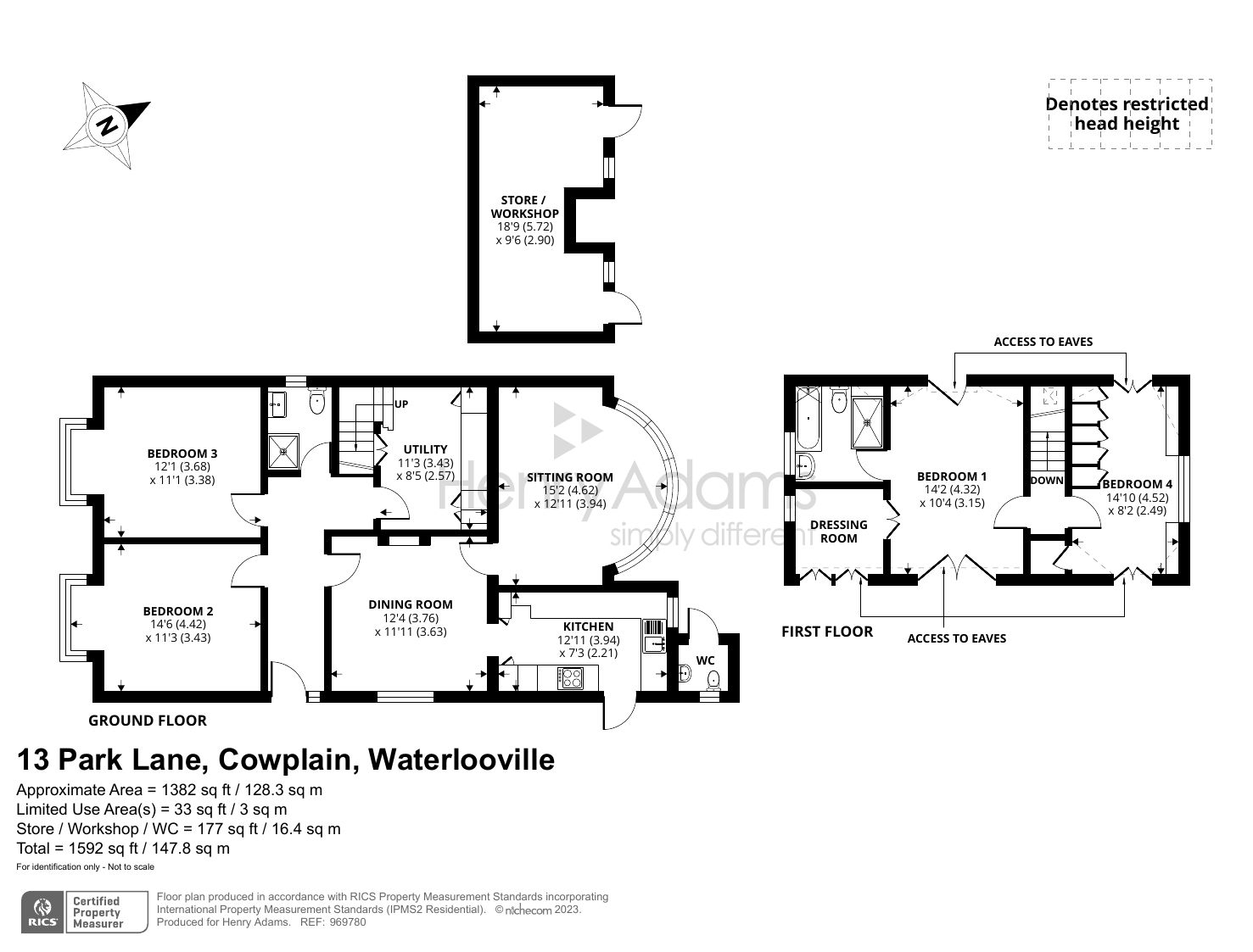 4 bed detached bungalow for sale in 13 Park Lane, Cowplain