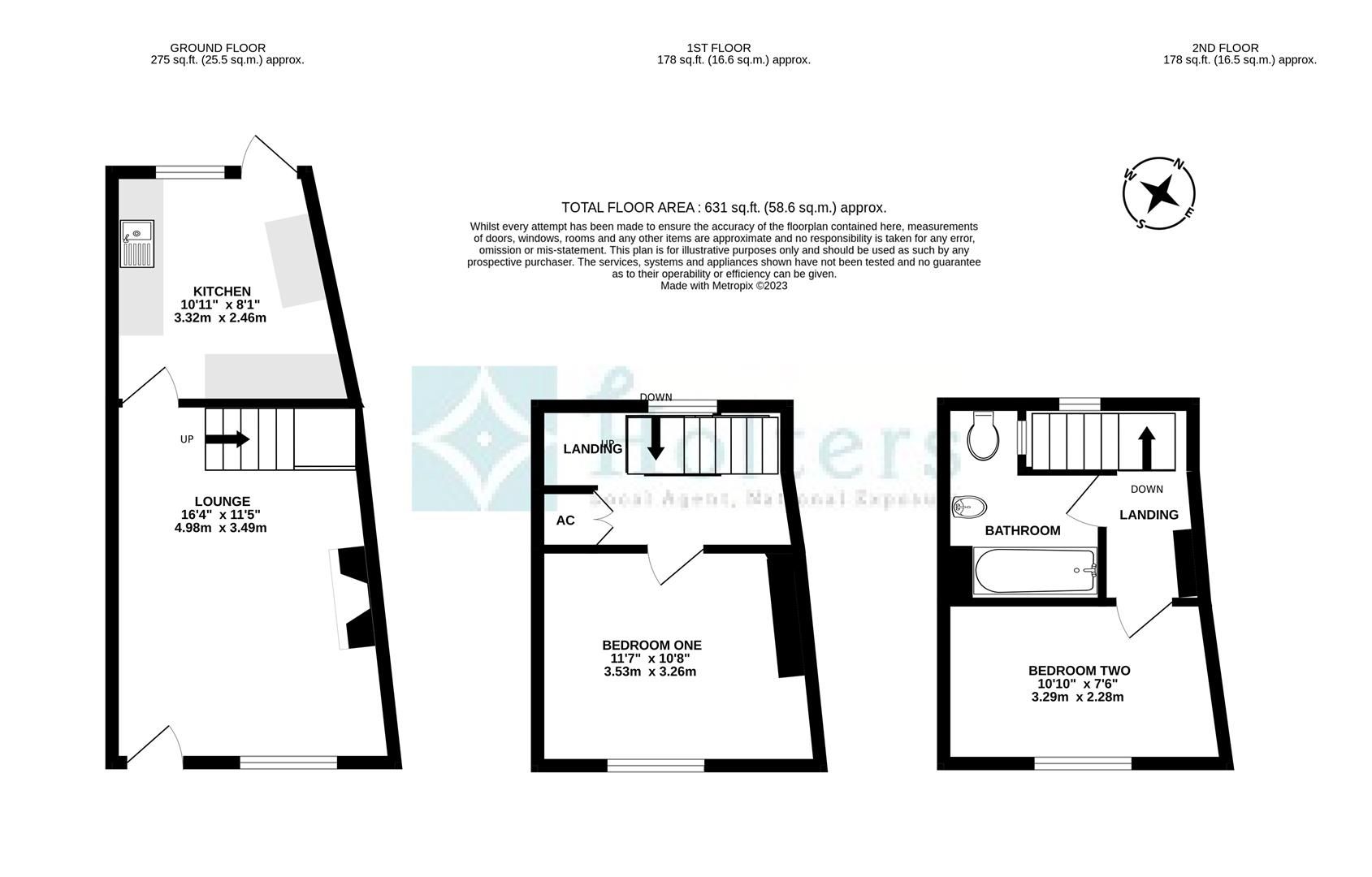 2 bed terraced house for sale in Orchard Street, Llanfaes, Brecon LD3