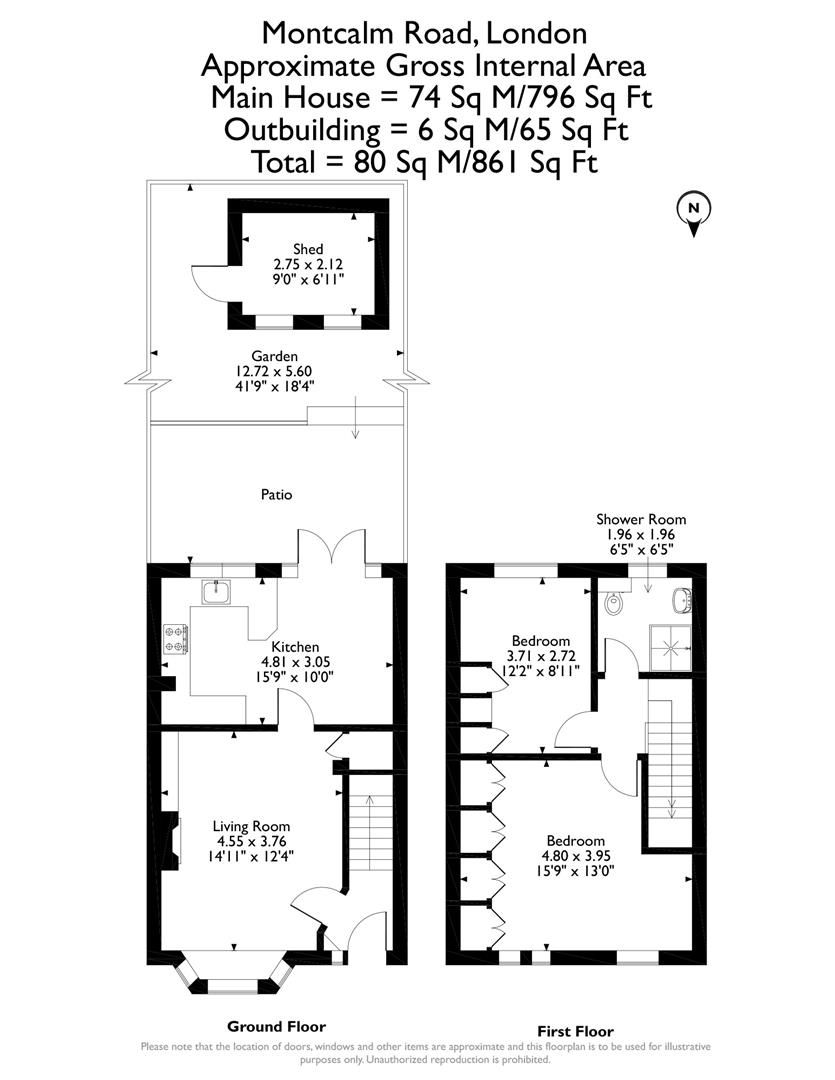 2 bed terraced house for sale in Montcalm Road, London SE7 Zoopla
