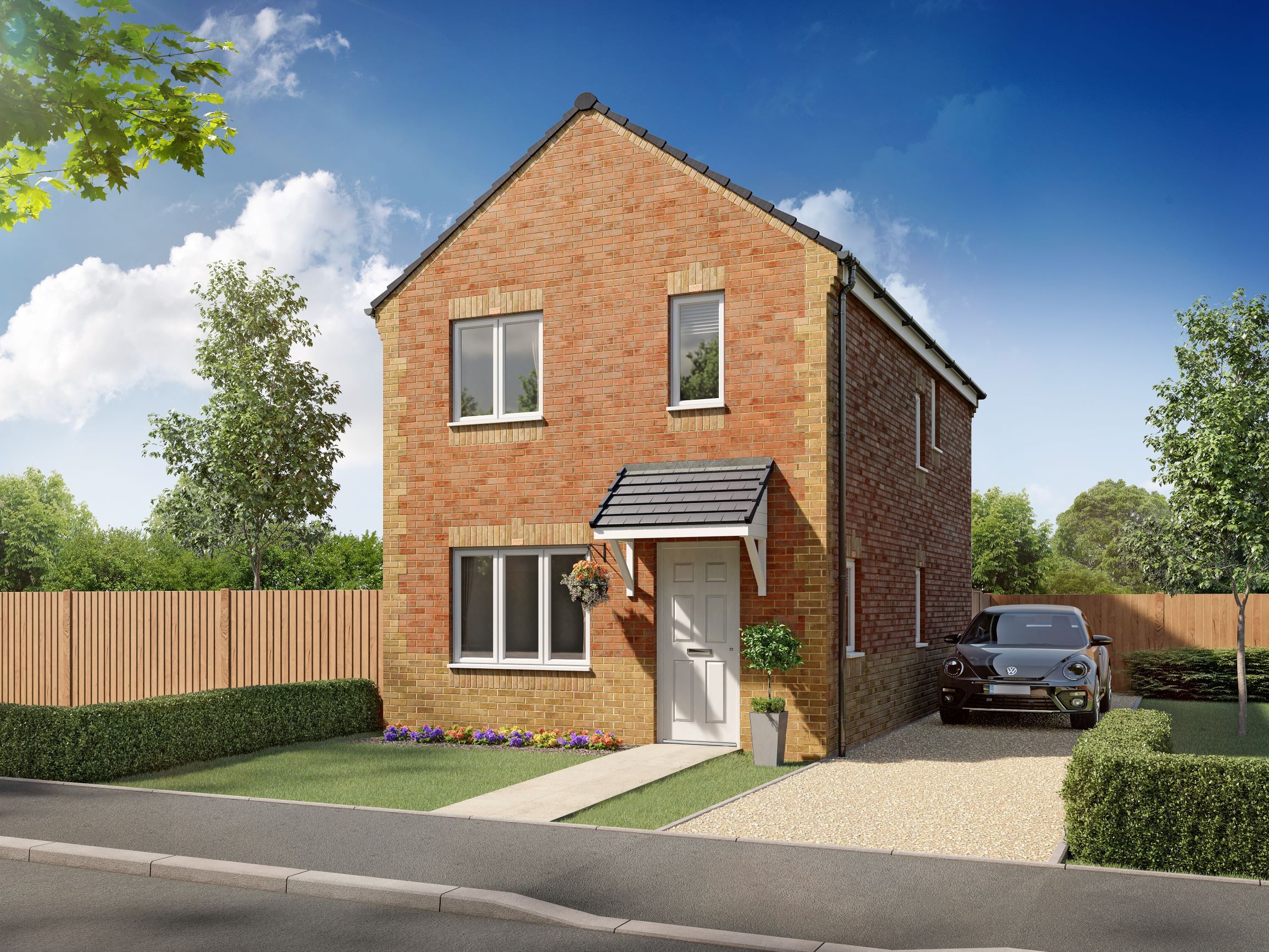 New home, 3 bed detached house for sale in "Brandon" at Laburnum Road