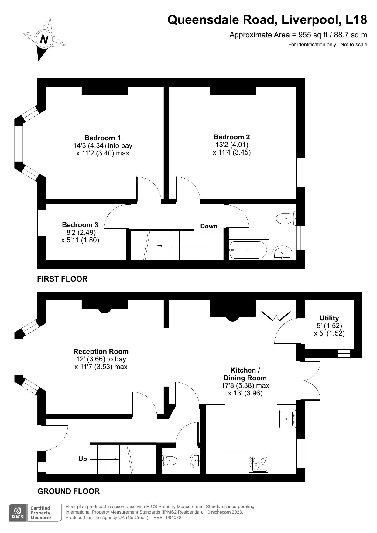 3 bed terraced house for sale in Queensdale Road, Mossley Hill