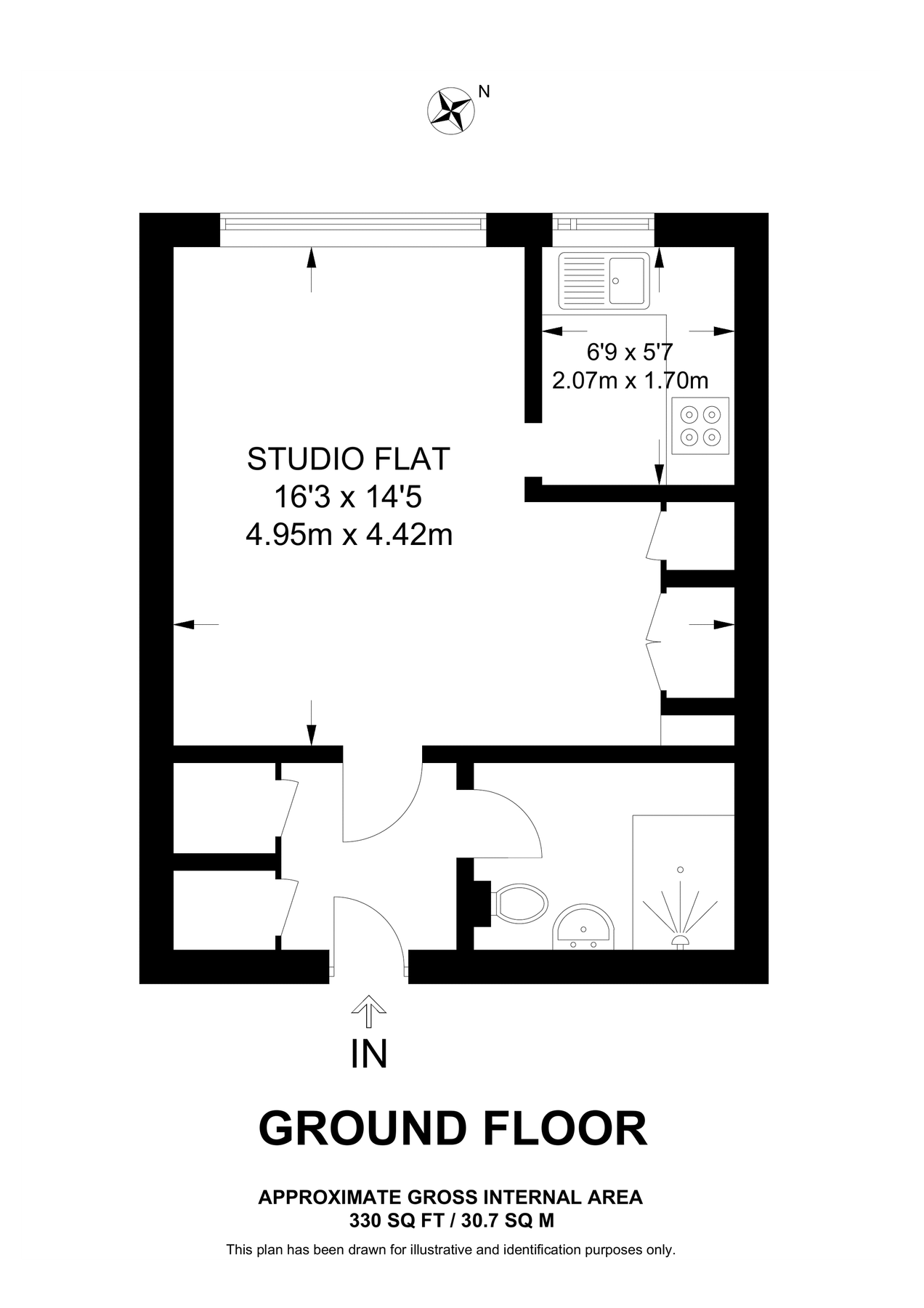 Studio for sale in South Park Hill Road CR2, Central Croydon, South