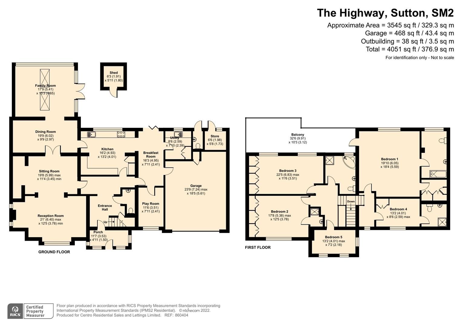 5 bed detached house for sale in The Highway, Sutton SM2 Zoopla