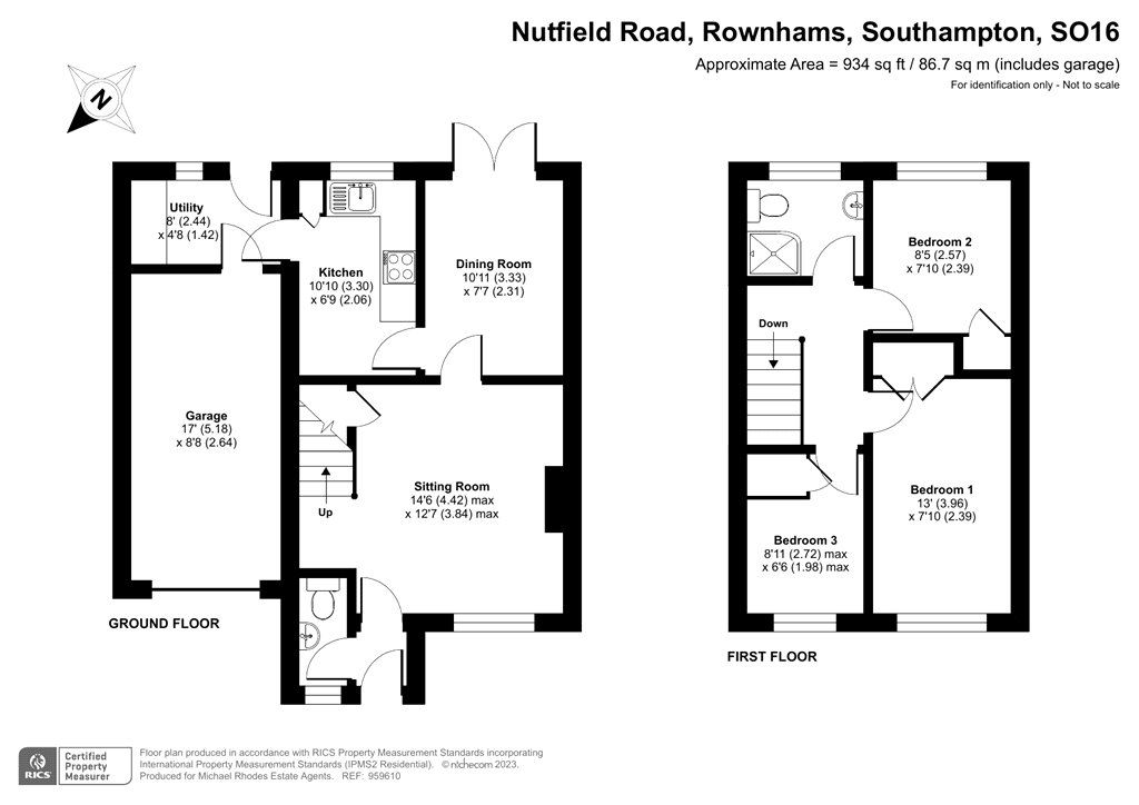 3 bed detached house for sale in Nutfield Road, Rownhams, Southampton
