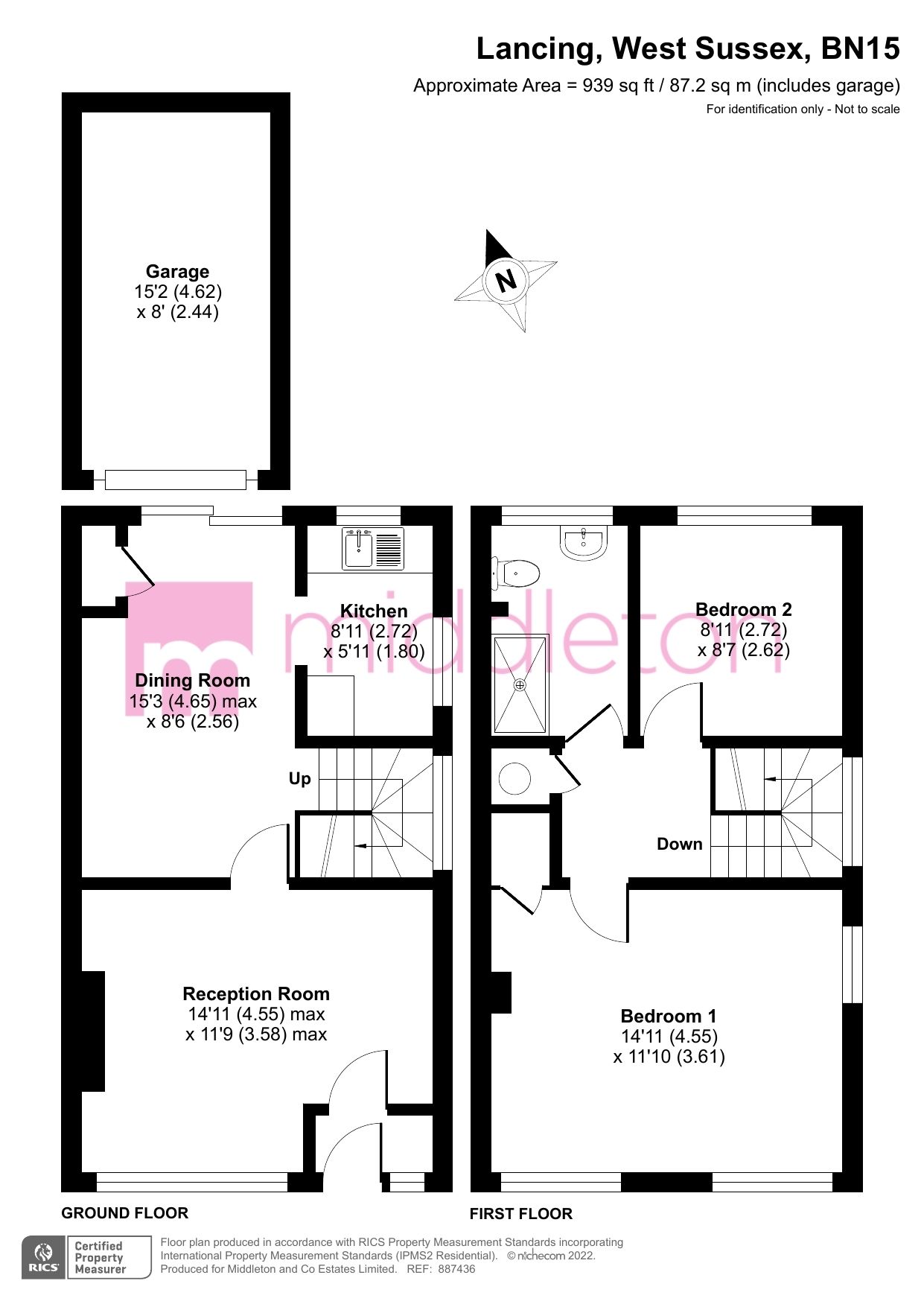 2 bed end terrace house for sale in Freshbrook Road, Lancing, West