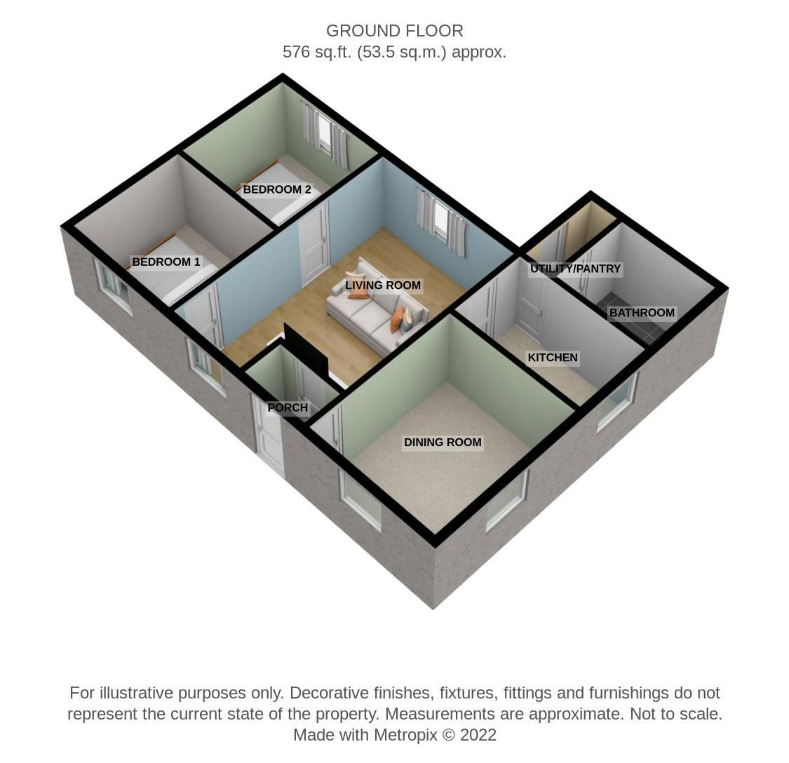 2 bed detached bungalow for sale in 24 Newtown Villas, Newtown Road
