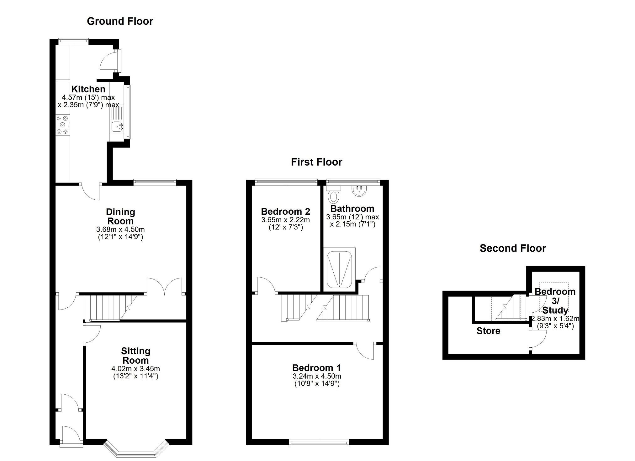 3 bed terraced house for sale in Hope Street, Leigh, Greater Manchester