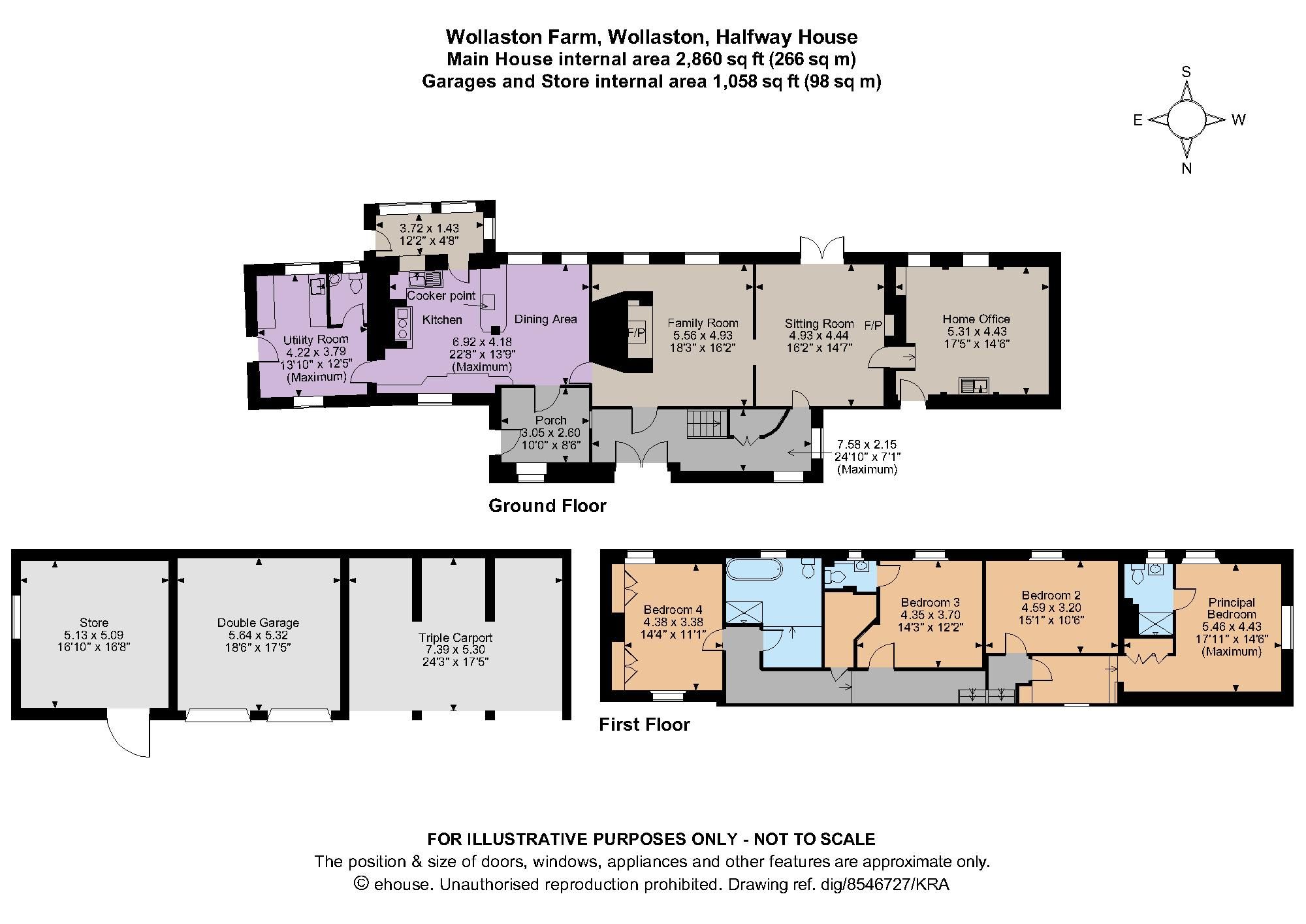 4 bed detached house for sale in Wollaston, Halfway House, Shropshire