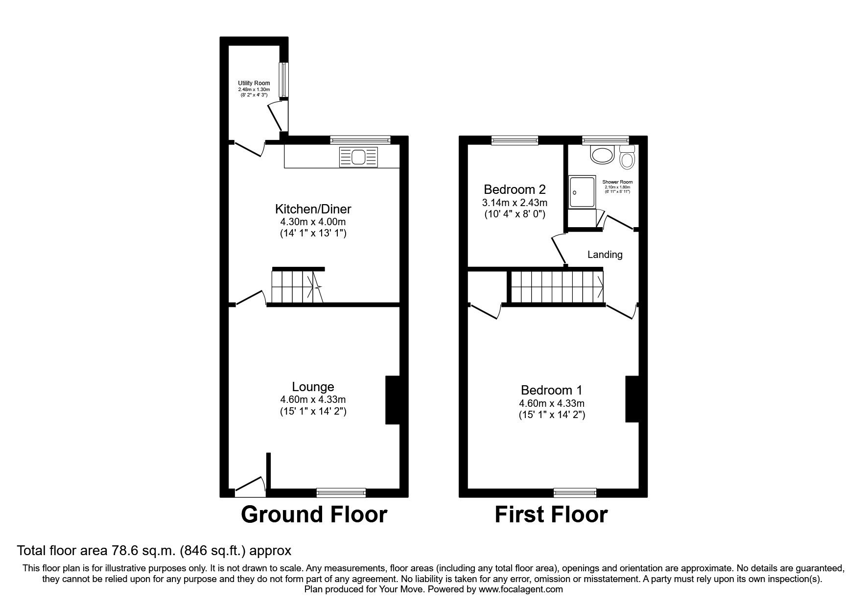 2 bed terraced house for sale in Walkden Road, Worsley, Manchester