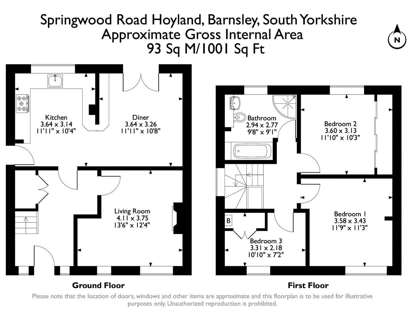 3 bed semidetached house for sale in Springwood Road, Hoyland