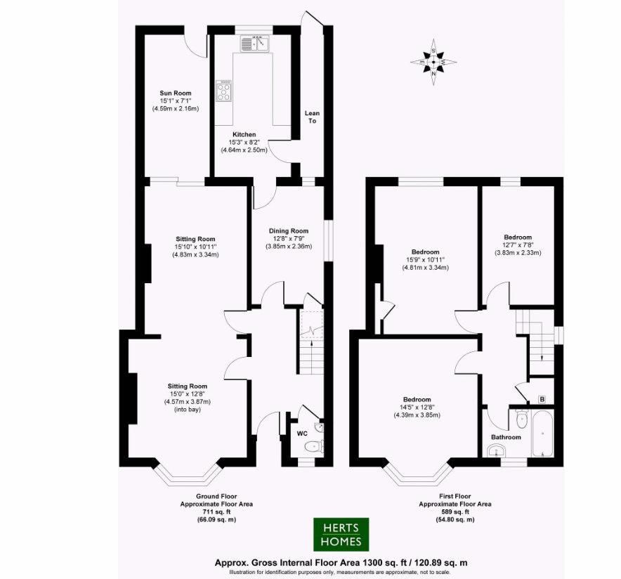 3 bed semidetached house for sale in Lancaster Avenue, Hitchin SG5