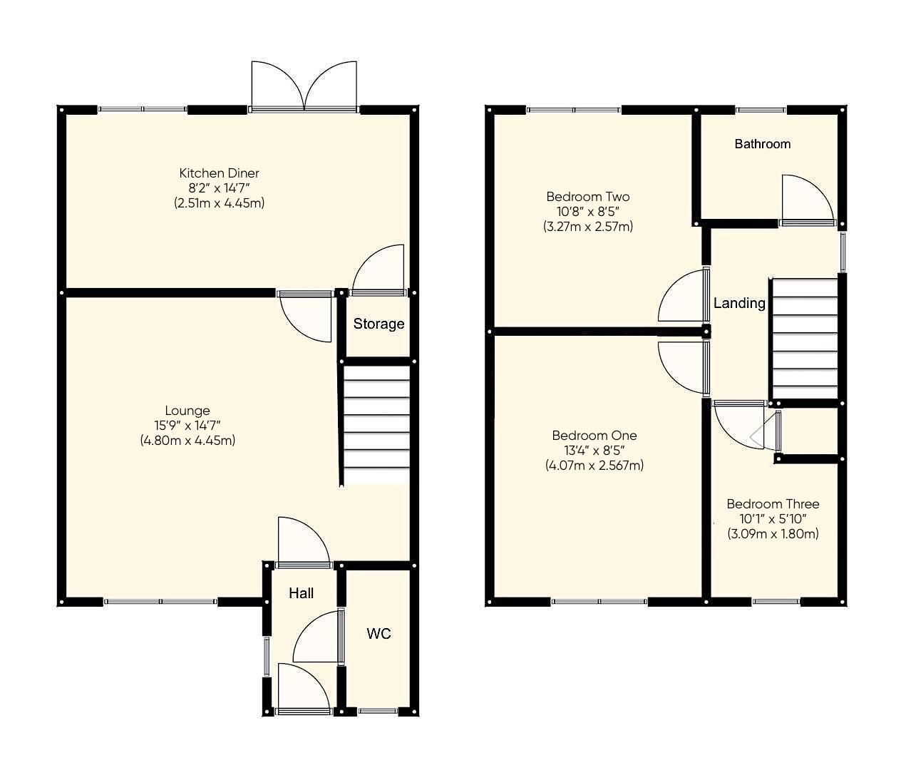 3 bed town house for sale in Tilbury Crescent, Off Barkbythorpe Road