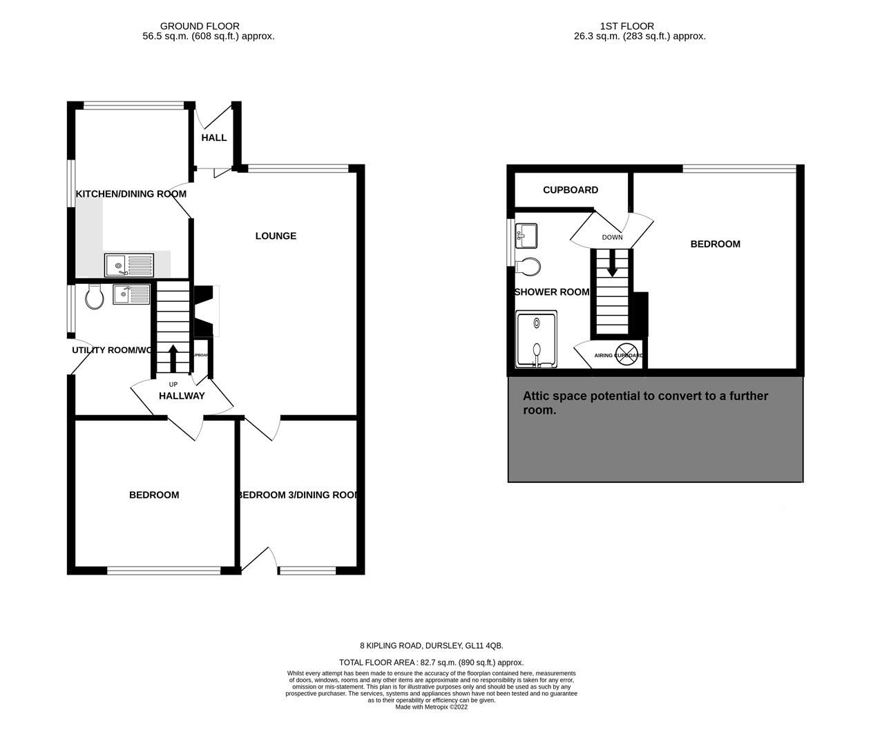 3 bed semidetached house for sale in Kipling Road, Woodmancote