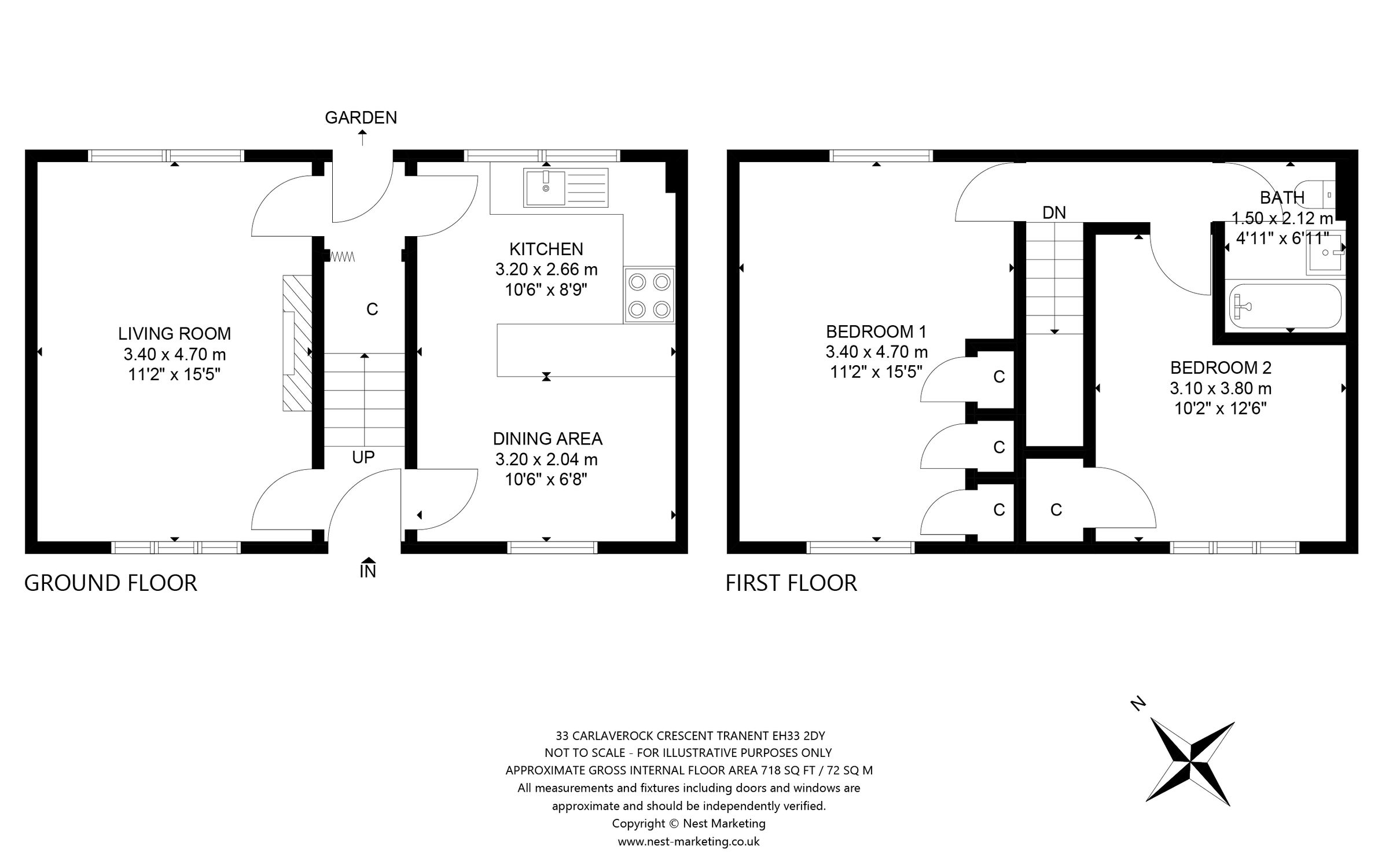 2 bed end terrace house for sale in 33 Carlaverock Crescent, Tranent