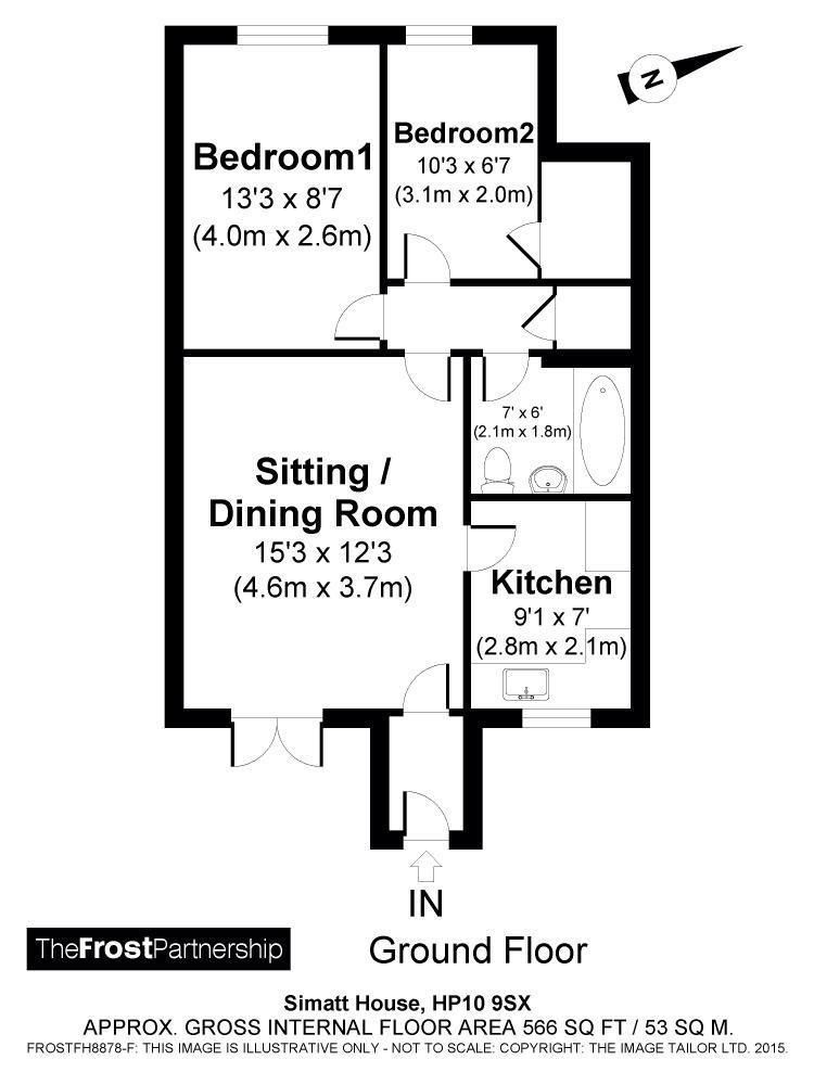 2 bed flat to rent in Simatt House, Station Road, Loudwater