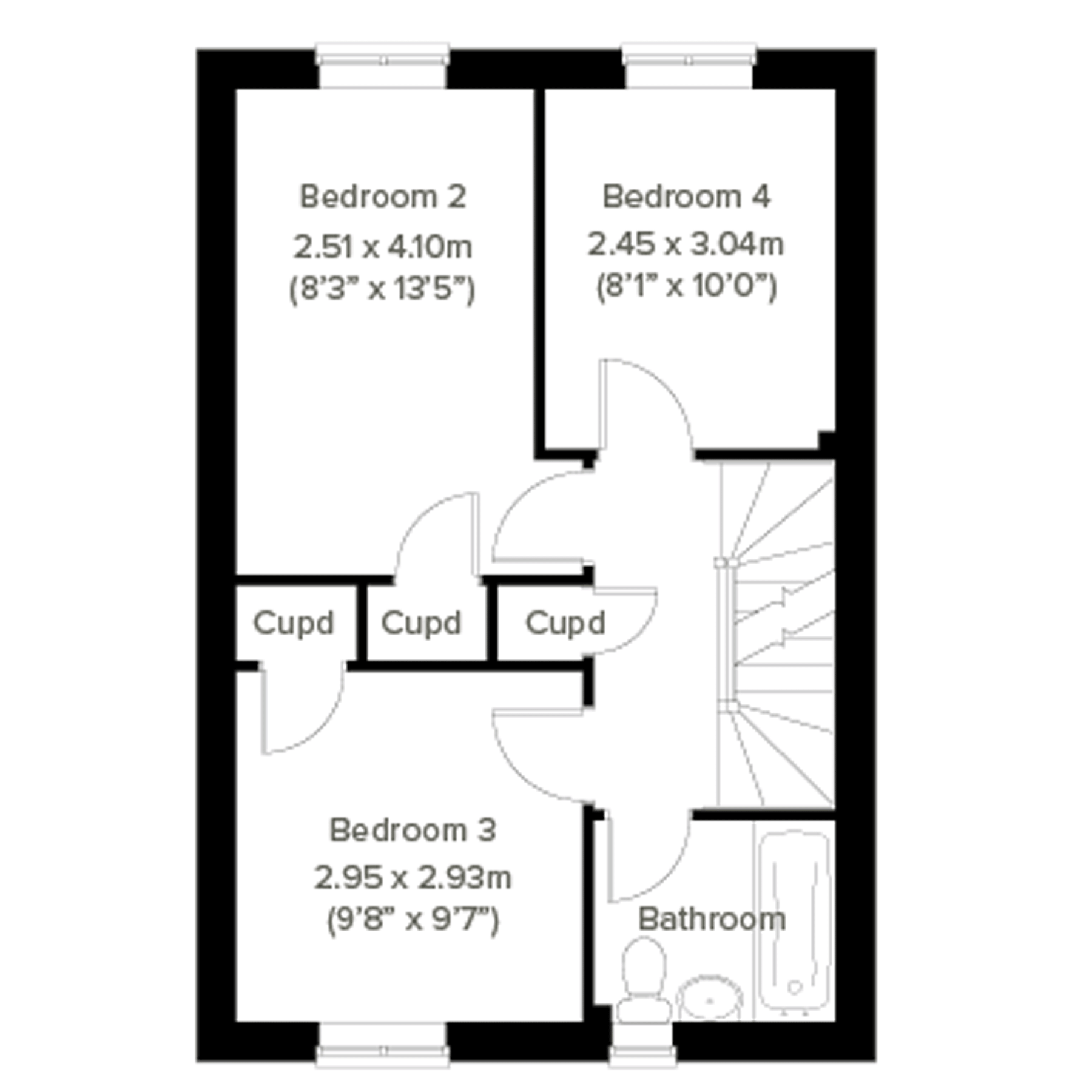 New home, 4 bed semidetached house for sale in "The Whinfell" at