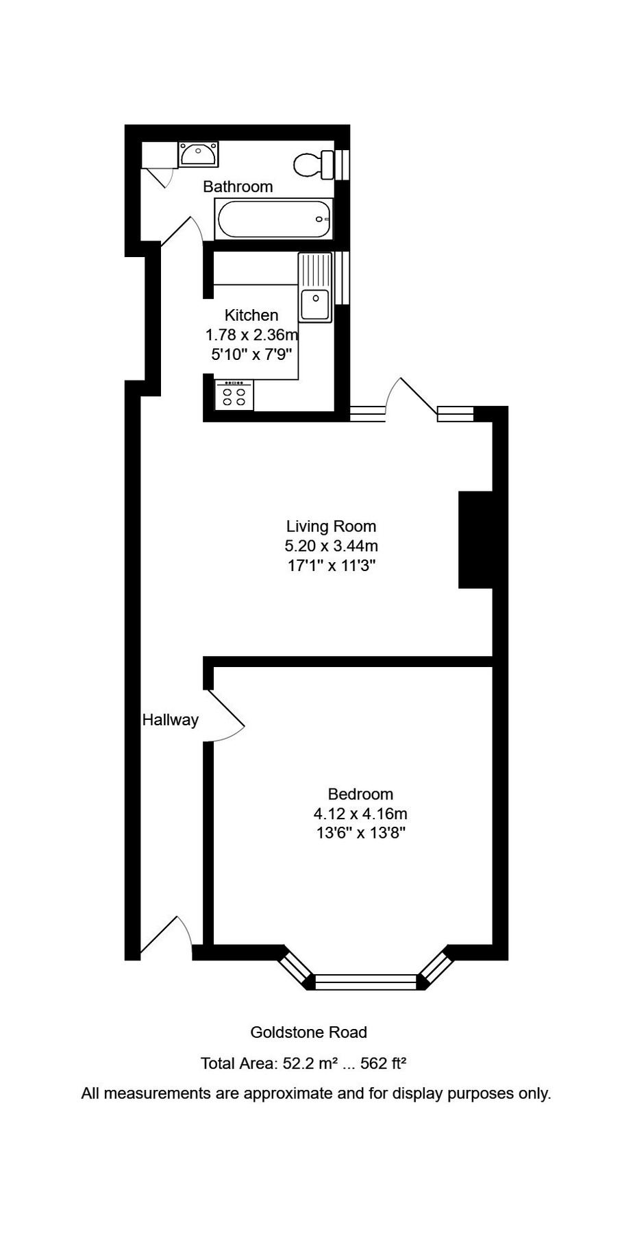 1 bed flat to rent in Goldstone Road, Hove BN3 Zoopla