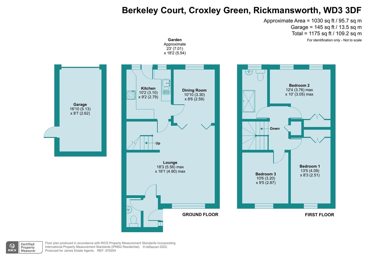 3 bed terraced house for sale in Berkeley Court, Mayfare, Croxley Green, Rickmansworth WD3 Zoopla