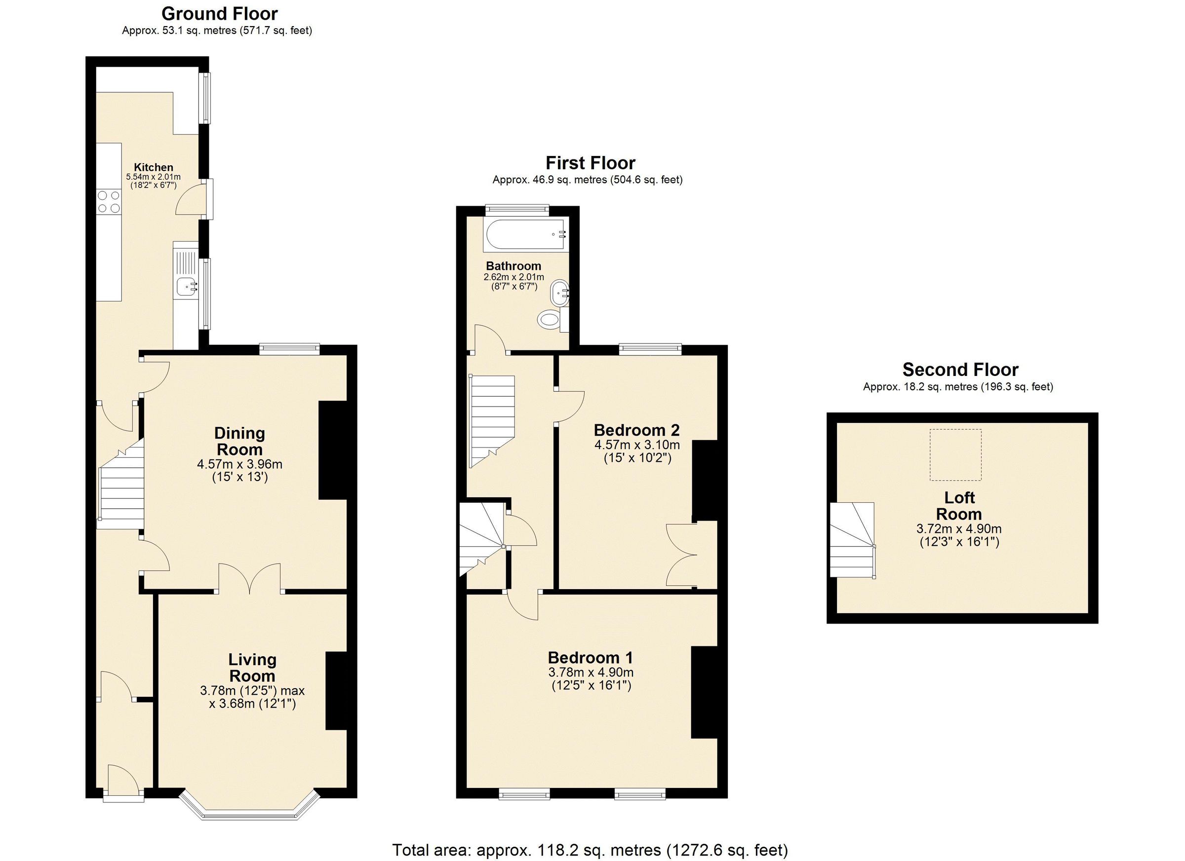 3 bed terraced house for sale in Blackburn Road, Padiham, Burnley BB12