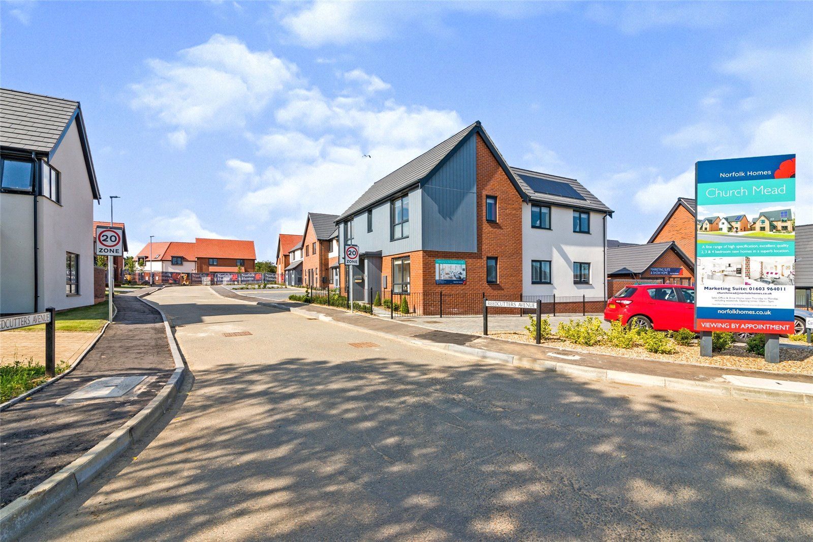 New home, 3 bed end terrace house for sale in Church Mead, Off Yarmouth Road, Brundall, Norfolk