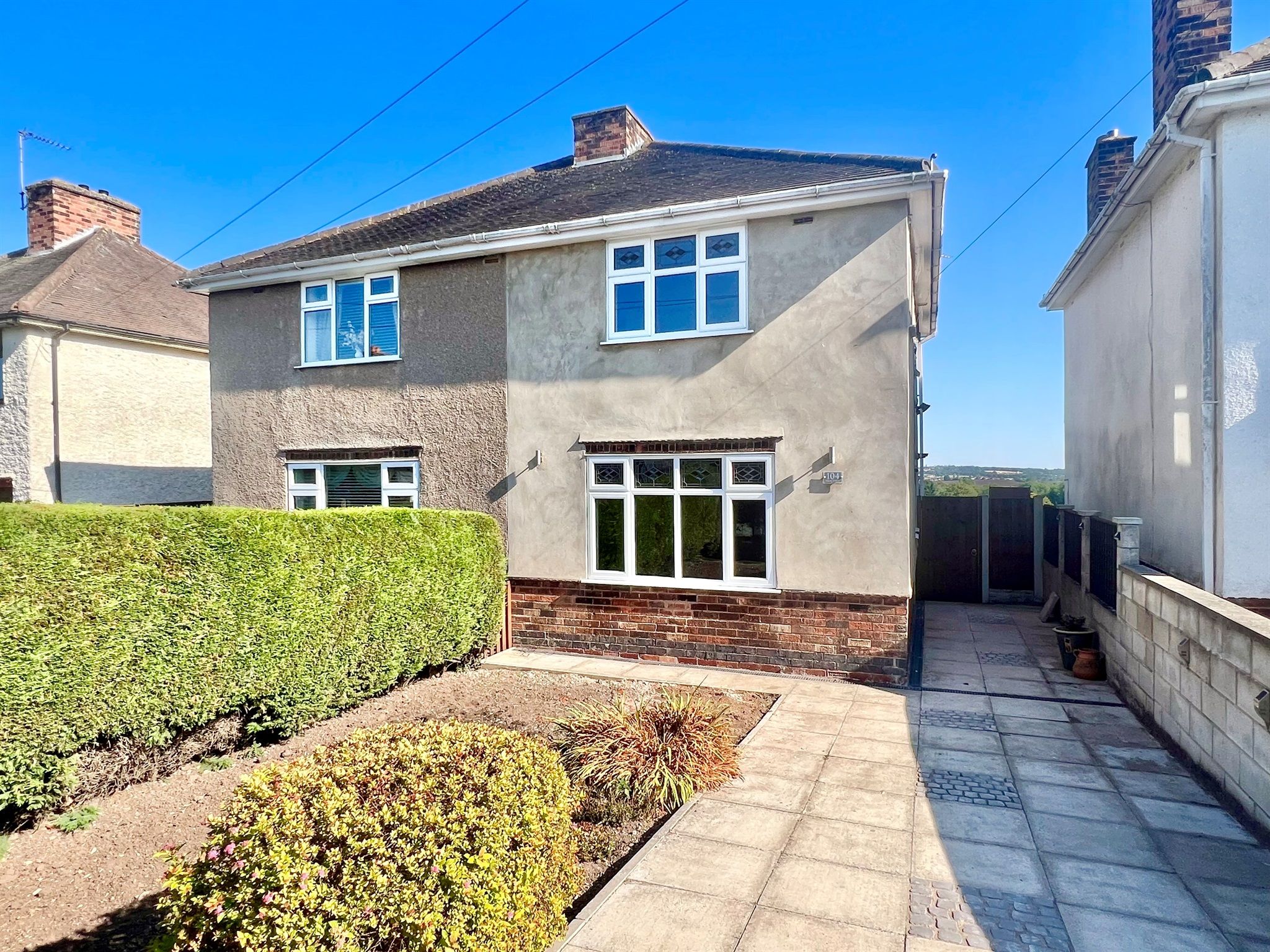 2 bed semidetached house for sale in High Street, Stonebroom, Alfreton