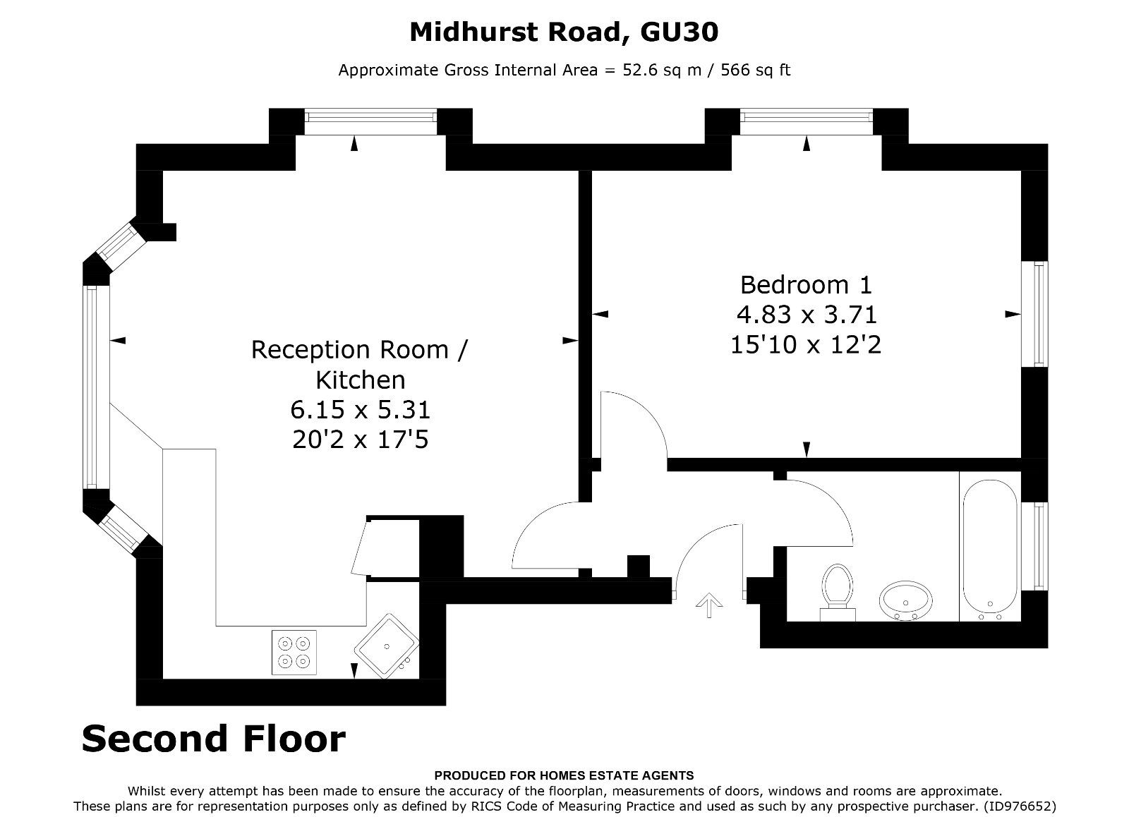 1 bed flat for sale in Midhurst Road, Liphook, Hampshire GU30 Zoopla