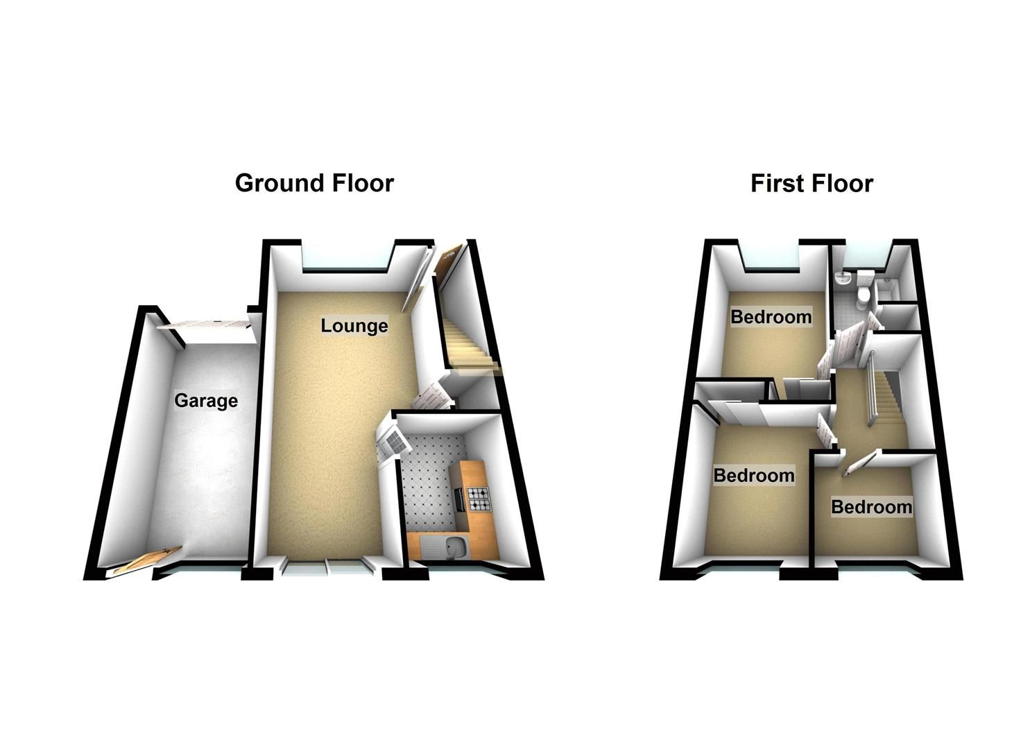 3 bed semidetached house for sale in Brook Close, Abenbury, Wrexham